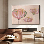 Floral Canvas Wall Art WAD519-F 90 x 60 cm / Stretched on hidden frame