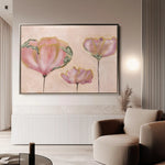 Floral Canvas Wall Art WAD519-F 90 x 60 cm / Stretched on hidden frame