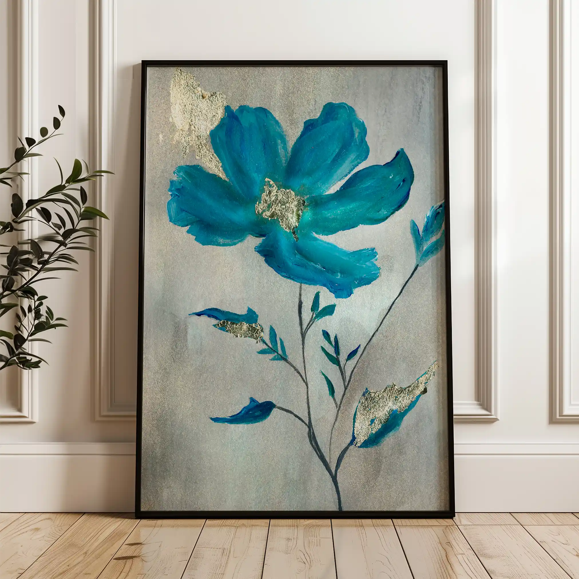 Floral Canvas Wall Art WAD521-F 90 x 60 cm / Stretched on hidden frame