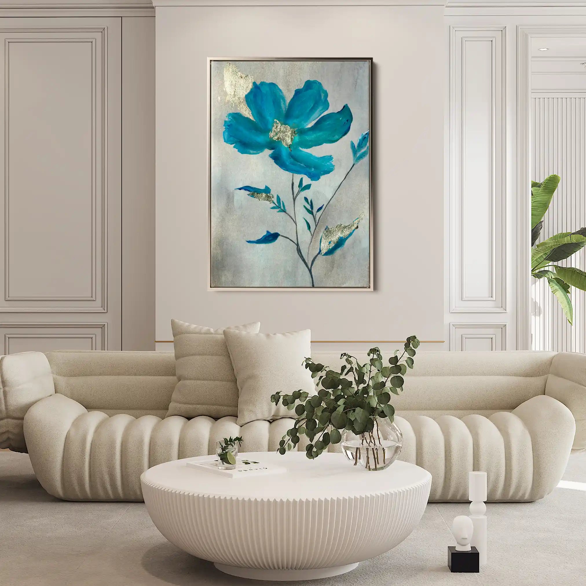 Floral Canvas Wall Art WAD521-F 90 x 60 cm / Stretched on hidden frame