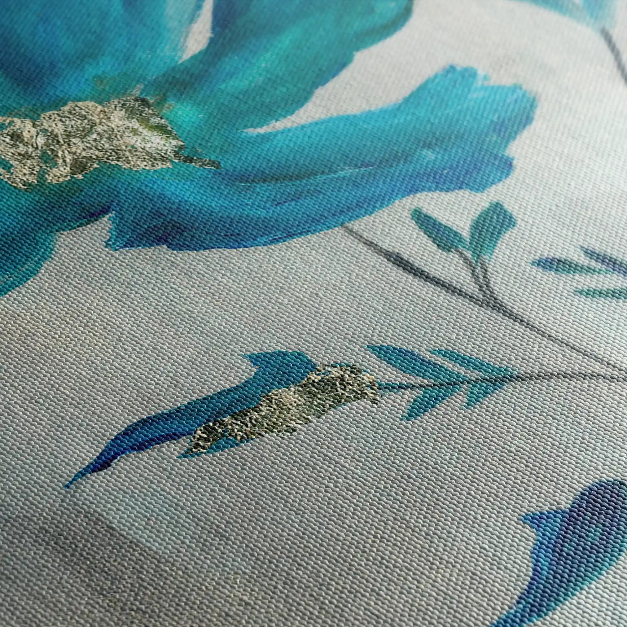 Floral Canvas Wall Art WAD521-F 90 x 60 cm / Stretched on hidden frame