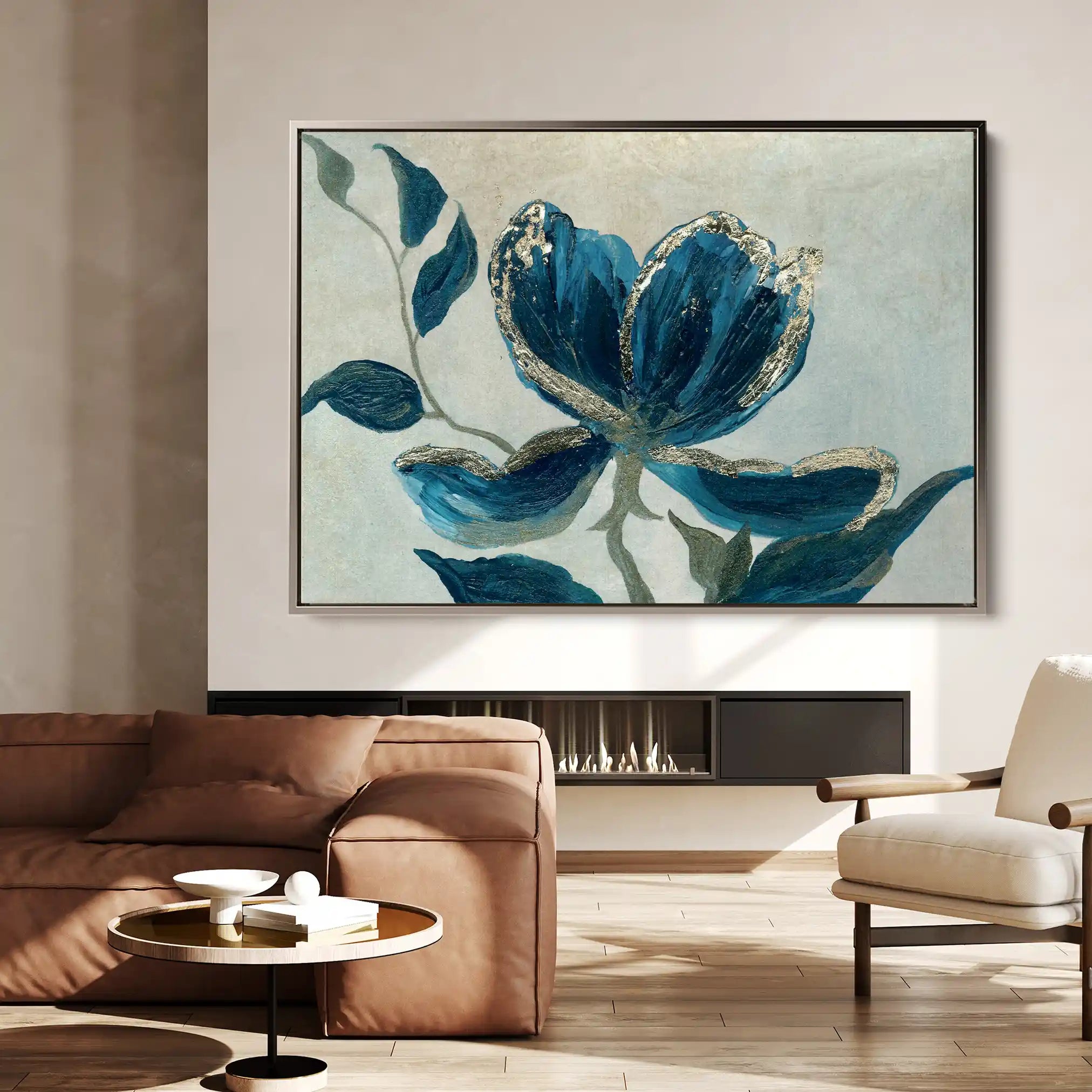 Floral Canvas Wall Art WAD522-F 90 x 60 cm / Stretched on hidden frame