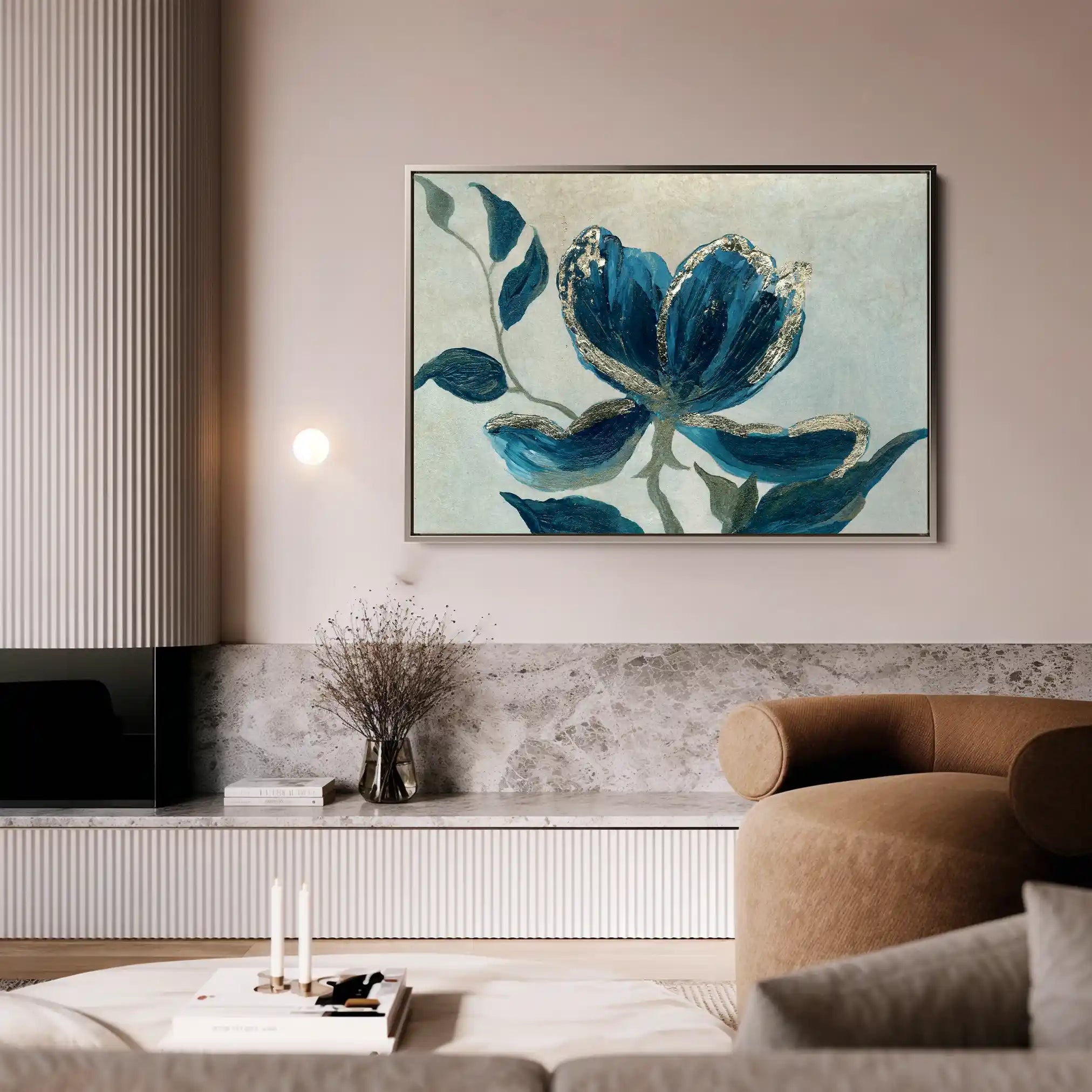 Floral Canvas Wall Art WAD522-F 90 x 60 cm / Stretched on hidden frame