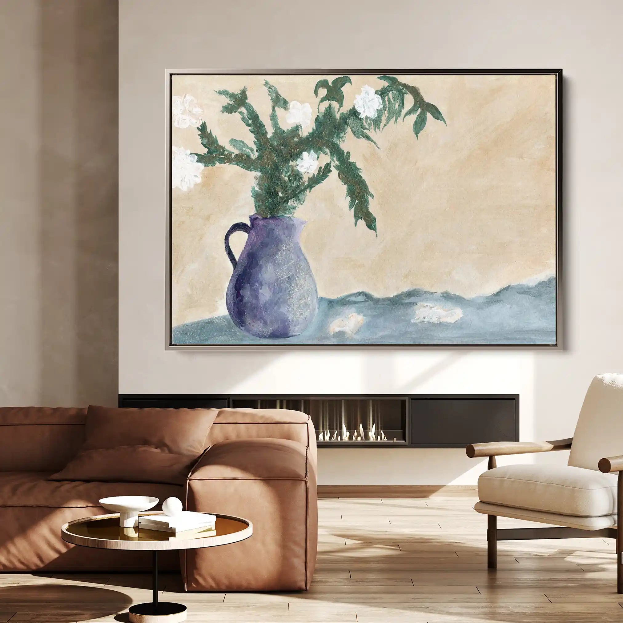 Floral Canvas Wall Art WAD525-F 90 x 60 cm / Stretched on hidden frame