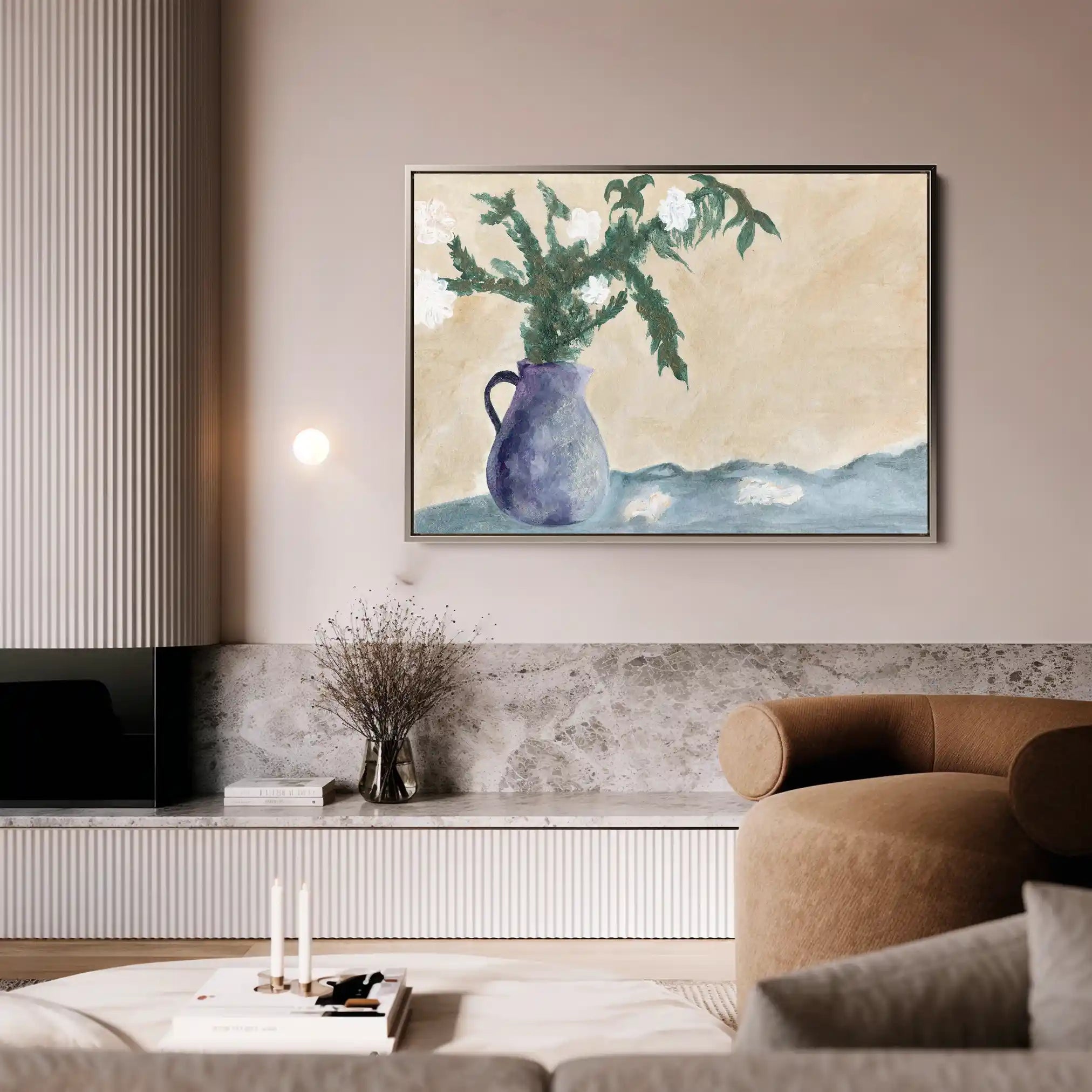 Floral Canvas Wall Art WAD525-F 90 x 60 cm / Stretched on hidden frame