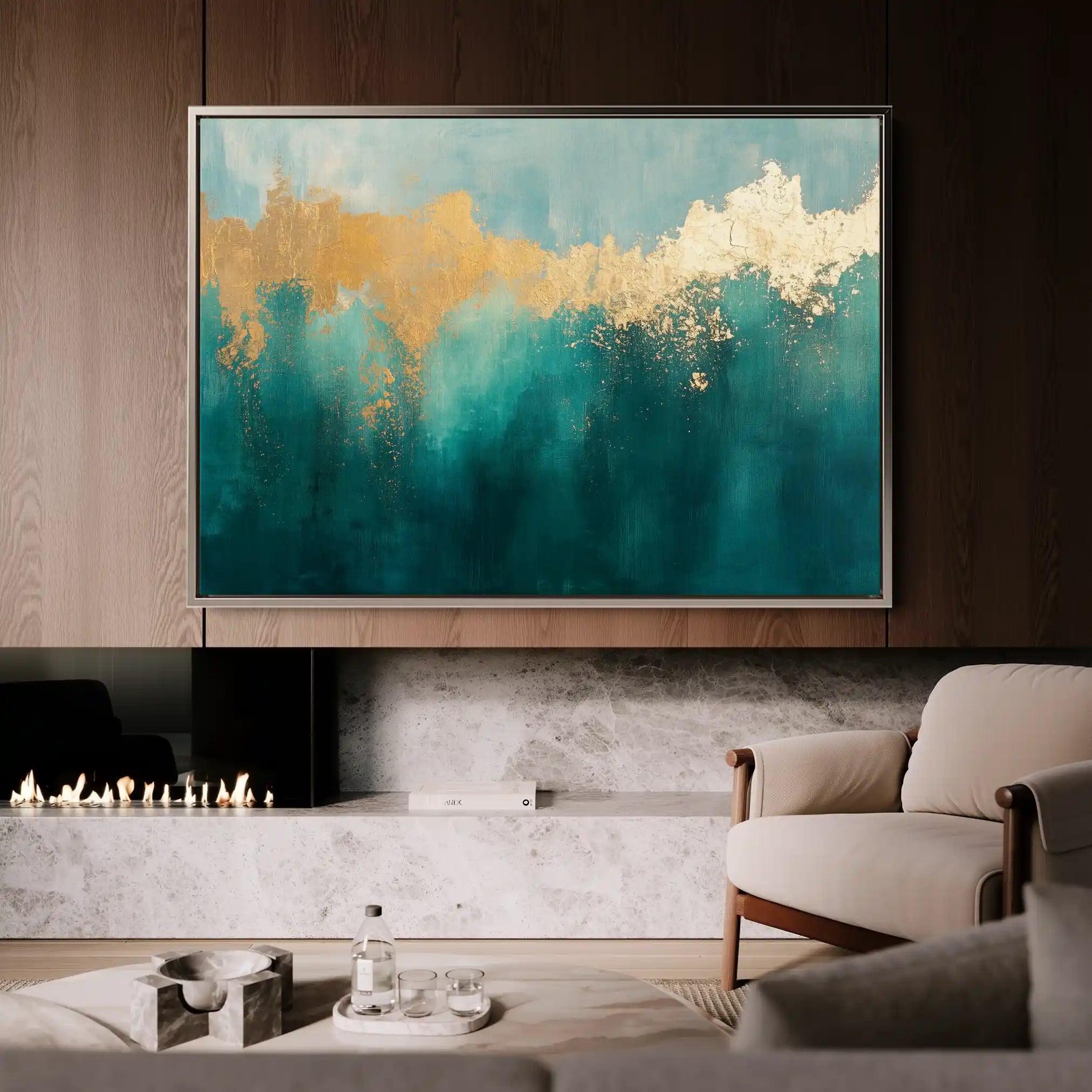 Abstract 527 Canvas Art 60 x 40 cm / Stretched on hidden frame