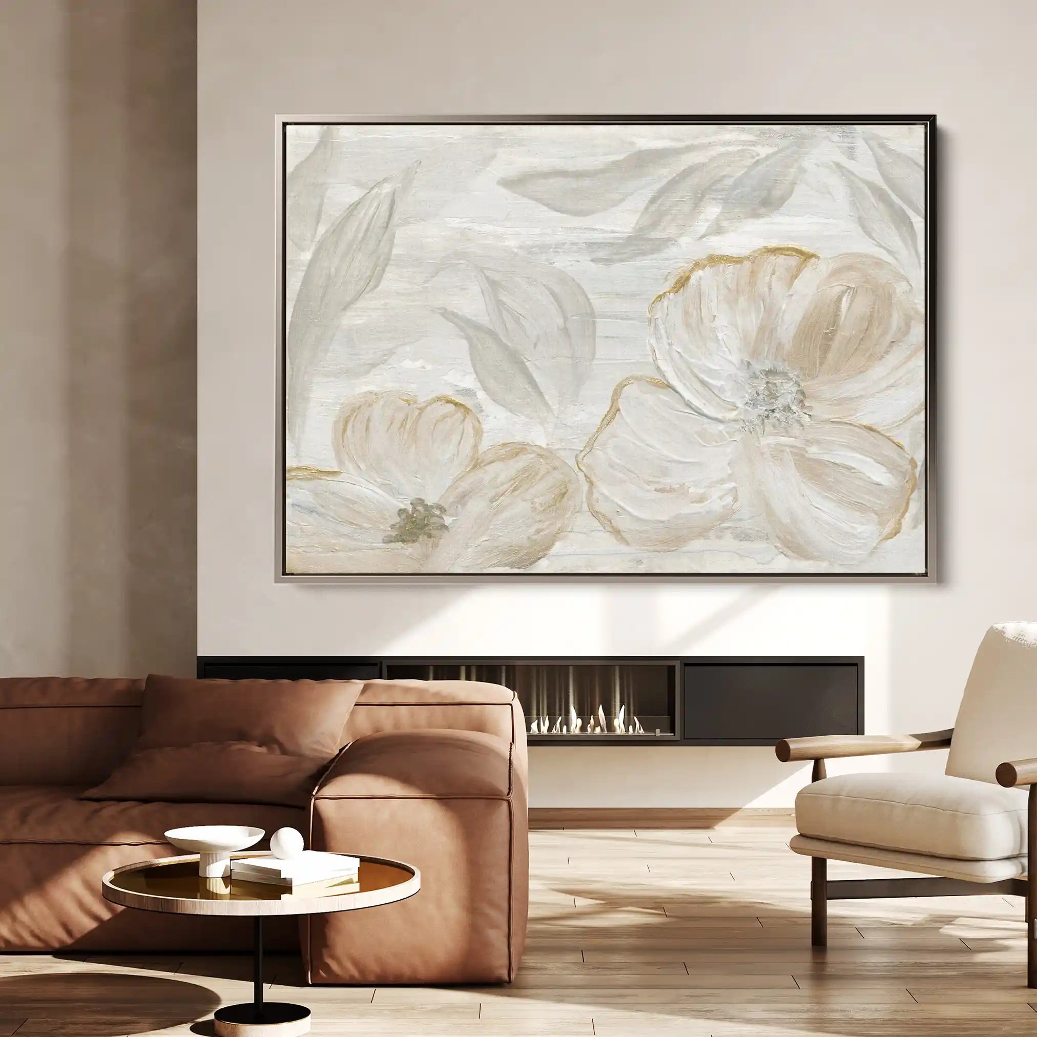 Floral Canvas Wall Art WAD528-F 90 x 60 cm / Stretched on hidden frame