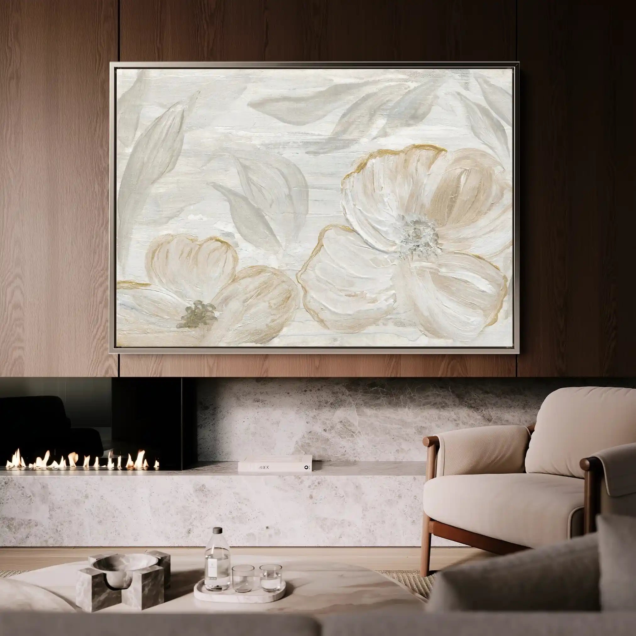 Floral Canvas Wall Art WAD528-F 90 x 60 cm / Stretched on hidden frame