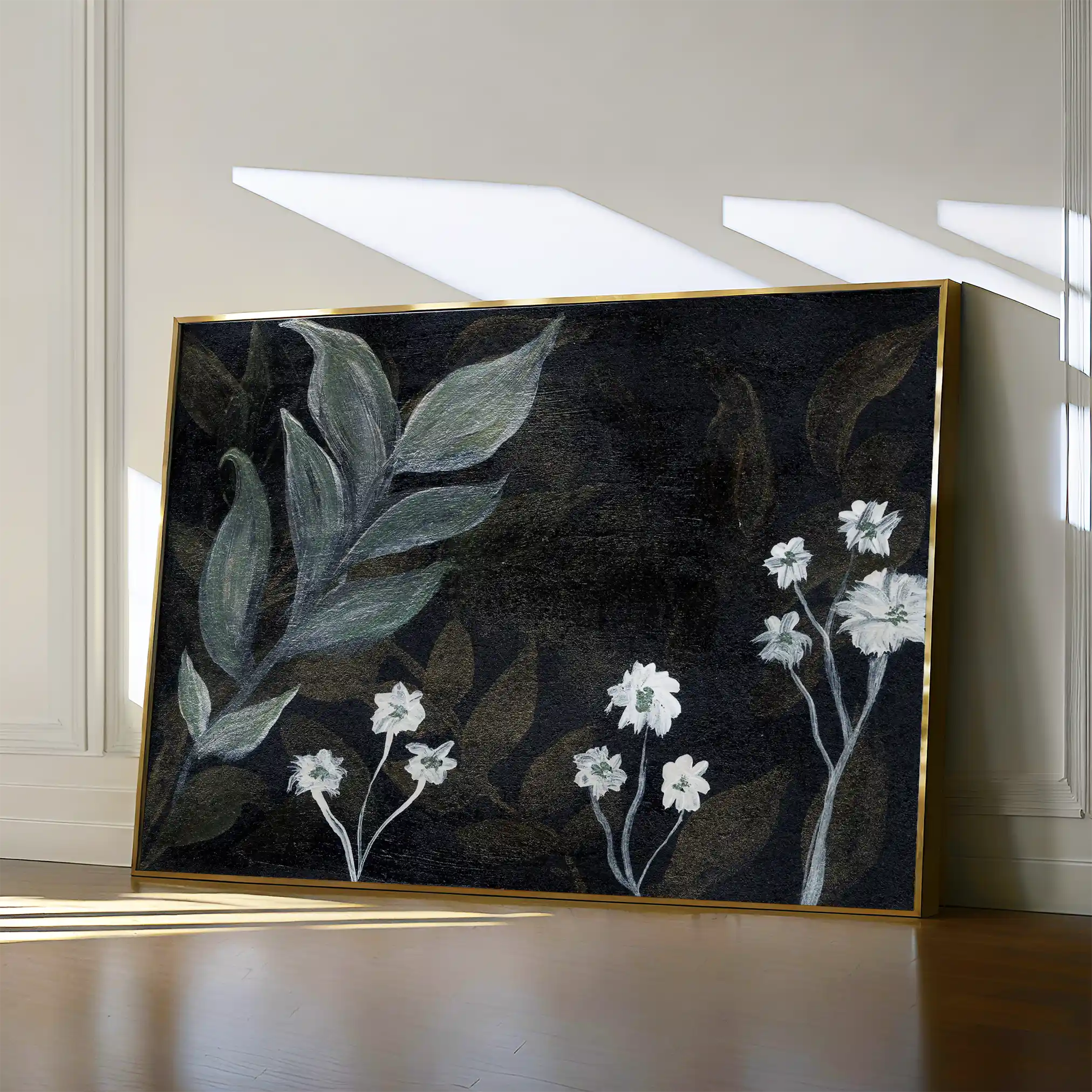 Floral Canvas Wall Art WAD529-F 90 x 60 cm / Stretched on hidden frame