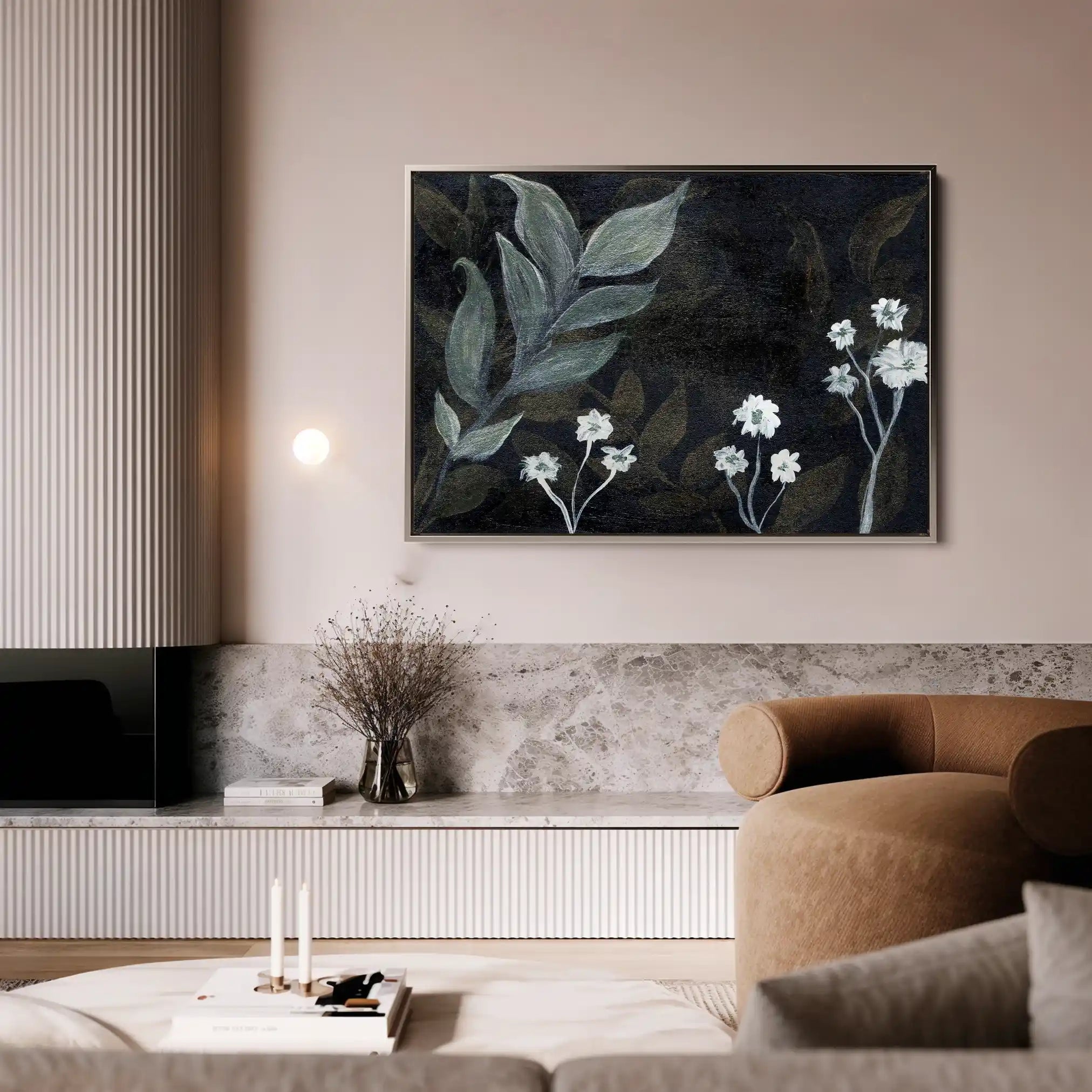 Floral Canvas Wall Art WAD529-F 90 x 60 cm / Stretched on hidden frame