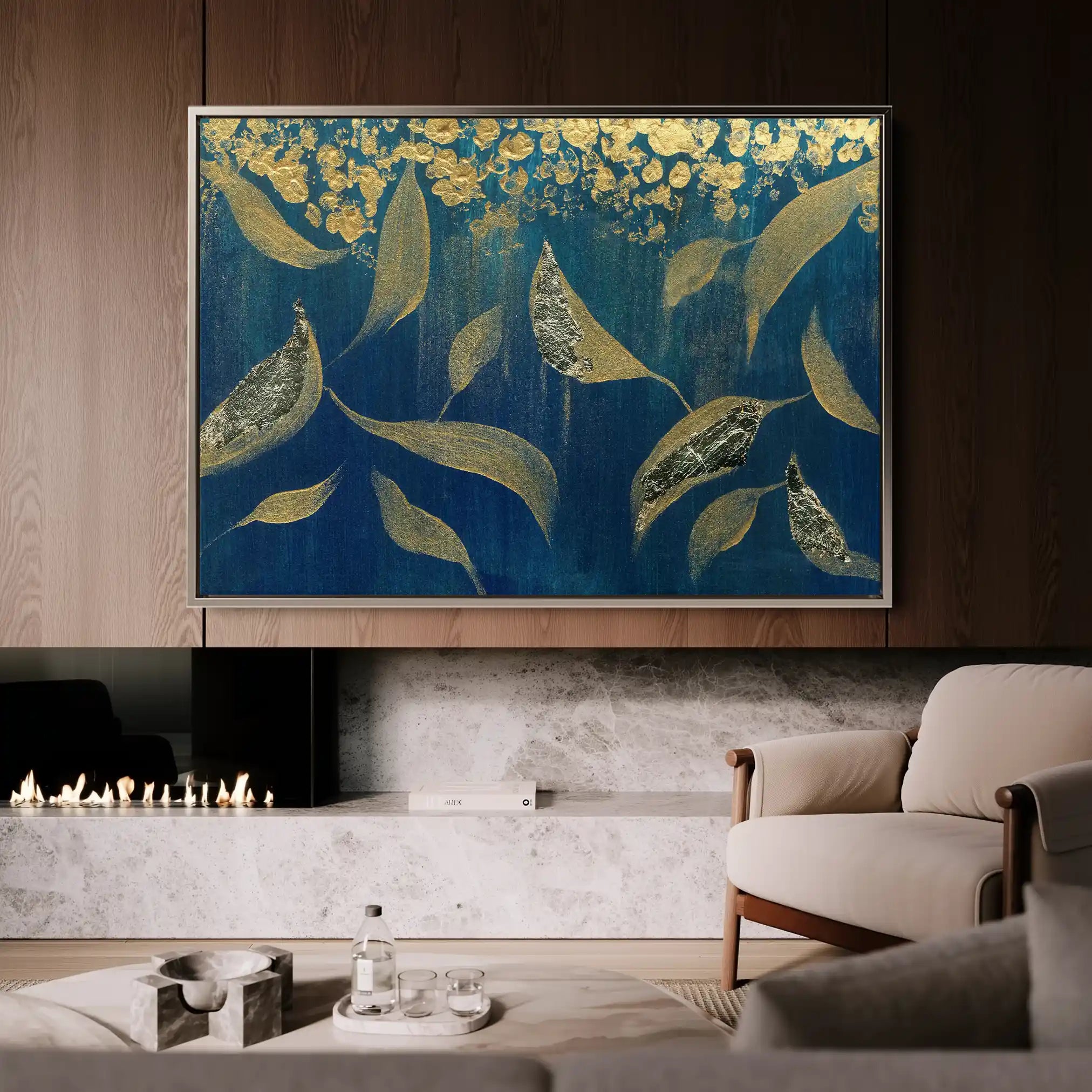 Floral Canvas Wall Art WAD532-F 90 x 60 cm / Stretched on hidden frame