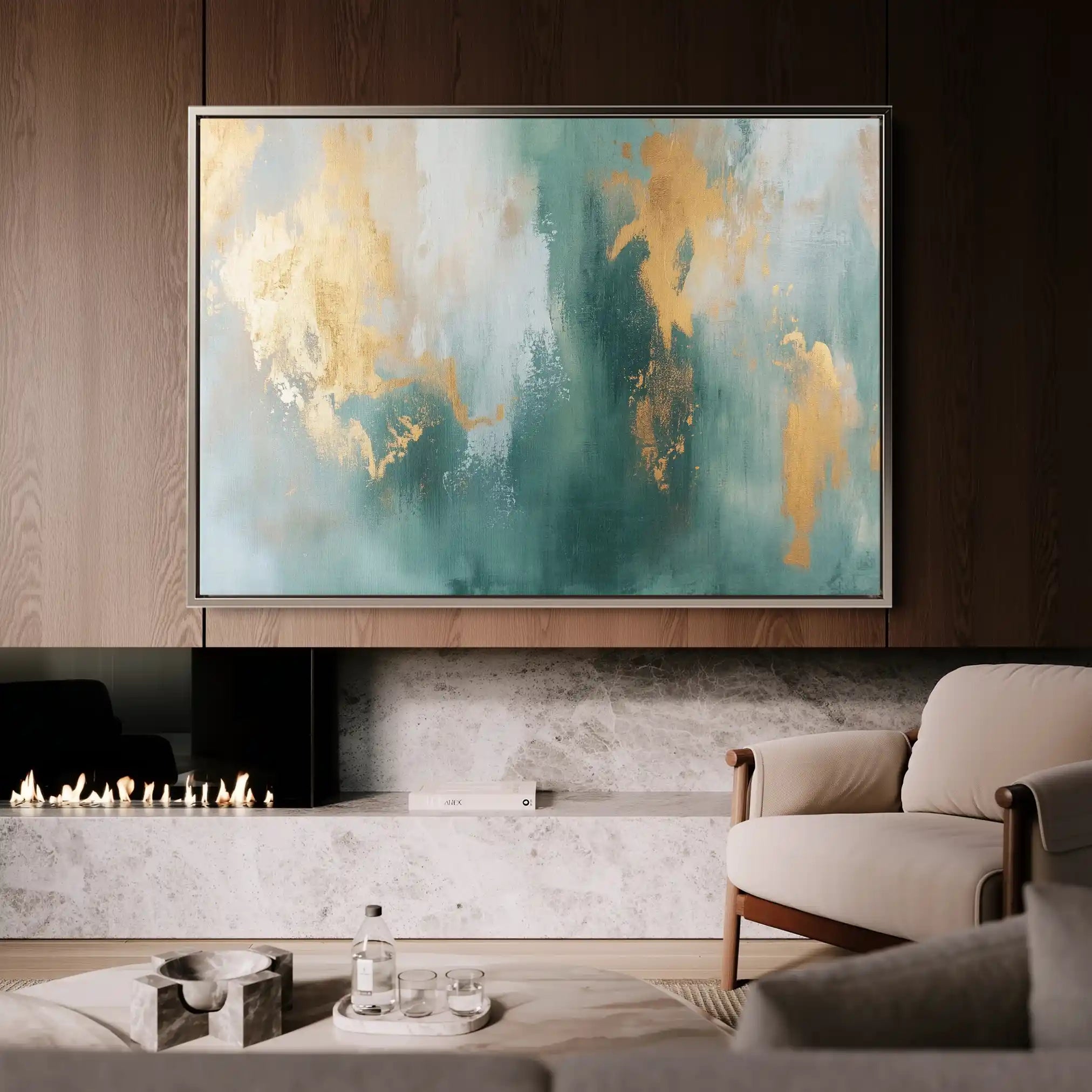 Abstract 534 Canvas Art 60 x 40 cm / Stretched on hidden frame