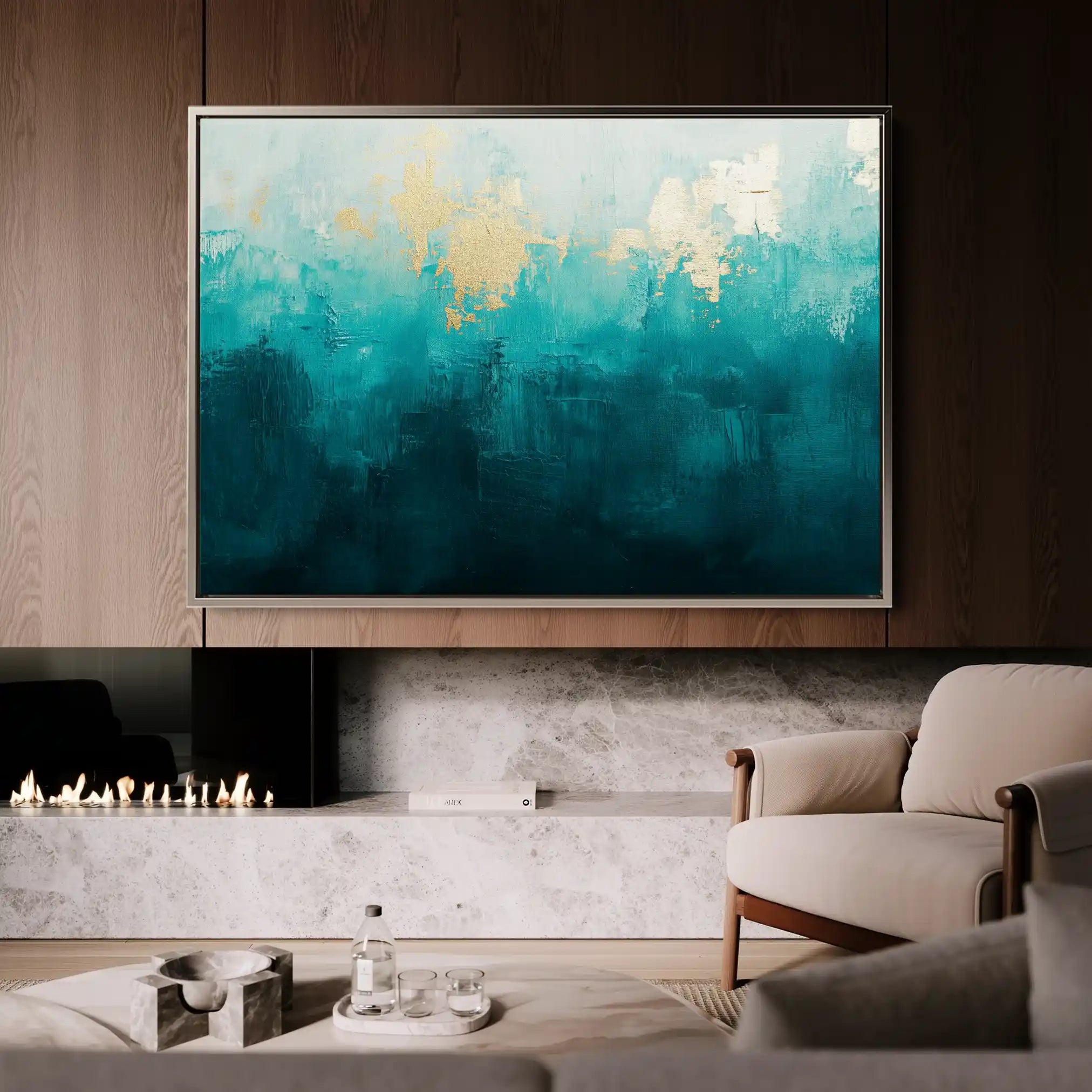 Abstract 535 Canvas Art 60 x 40 cm / Stretched on hidden frame