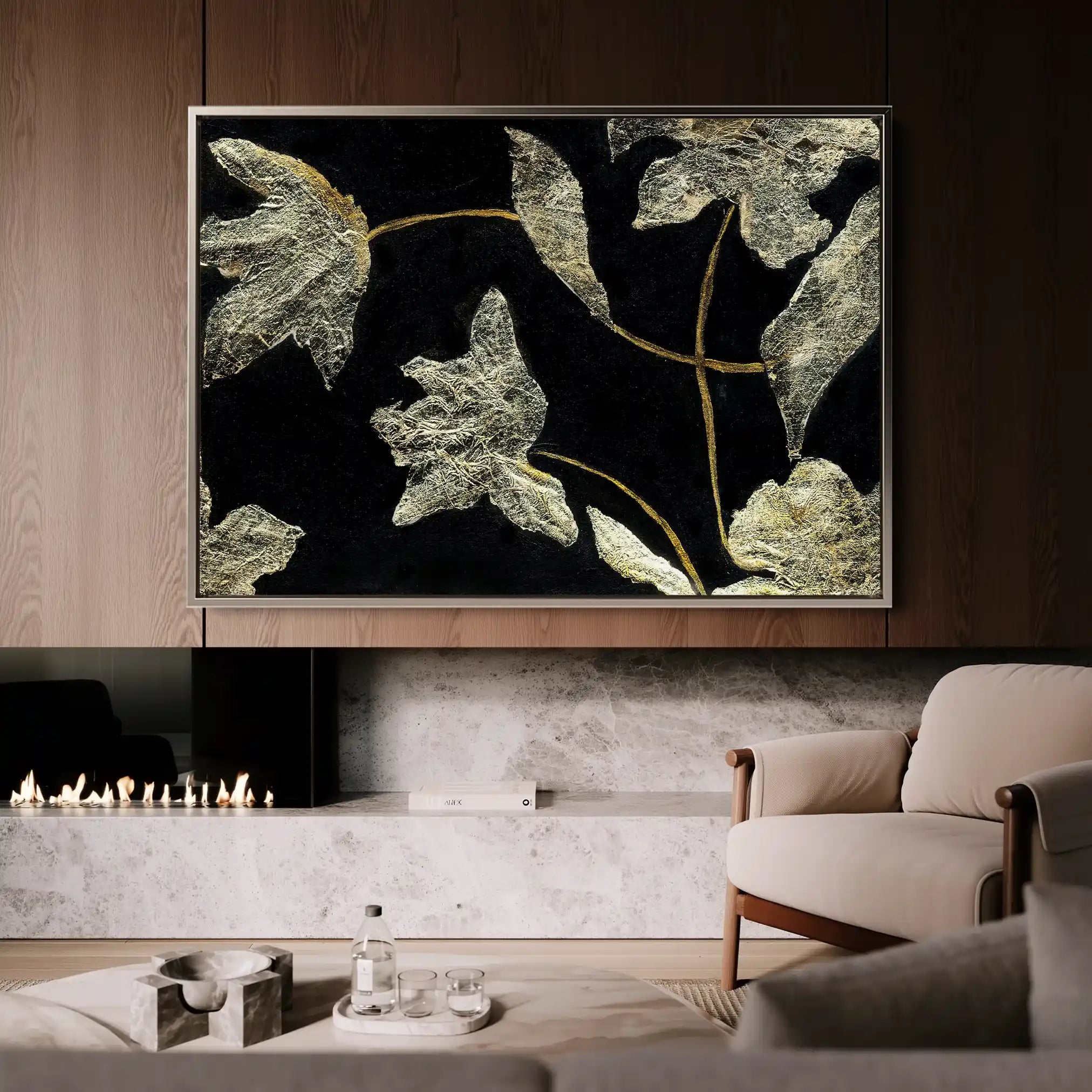 Floral Canvas Wall Art WAD535-F 90 x 60 cm / Stretched on hidden frame