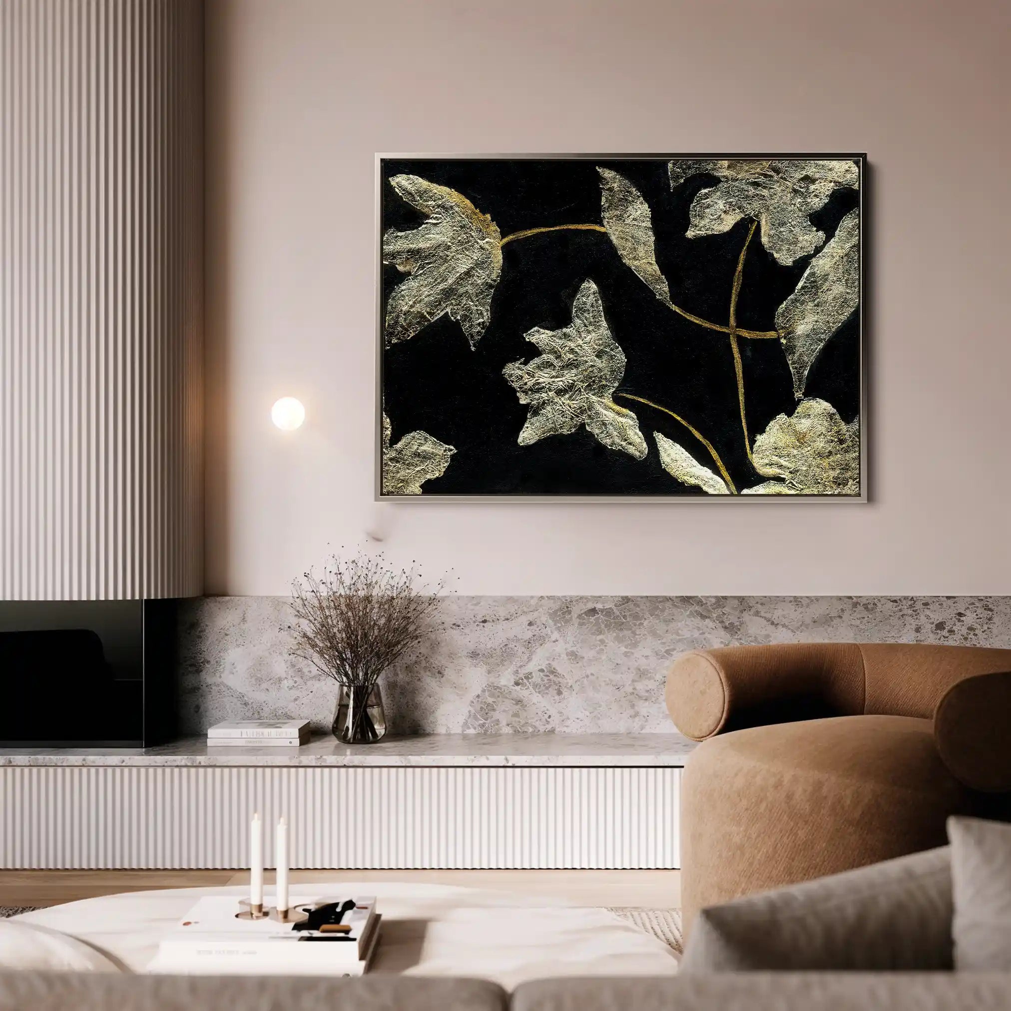 Floral Canvas Wall Art WAD535-F 90 x 60 cm / Stretched on hidden frame