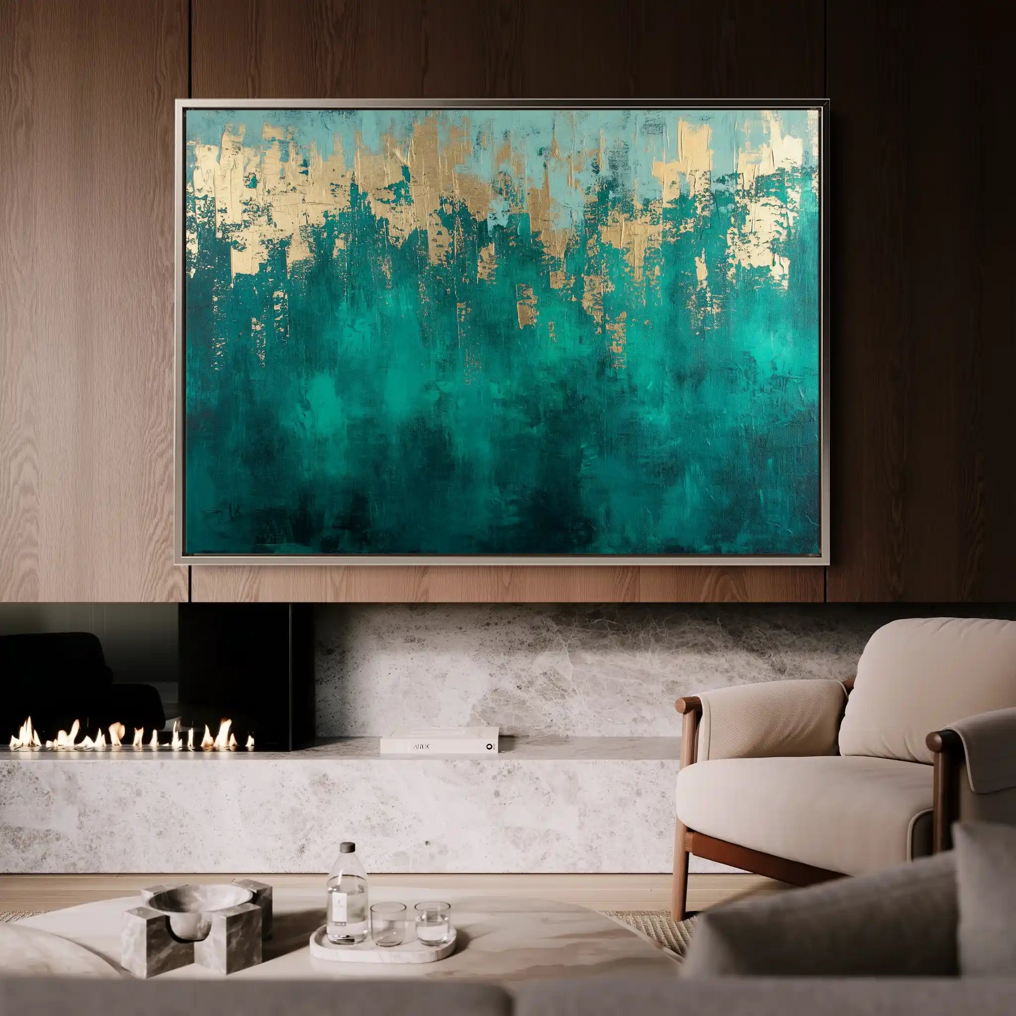 Abstract 536 Canvas Art 60 x 40 cm / Stretched on hidden frame