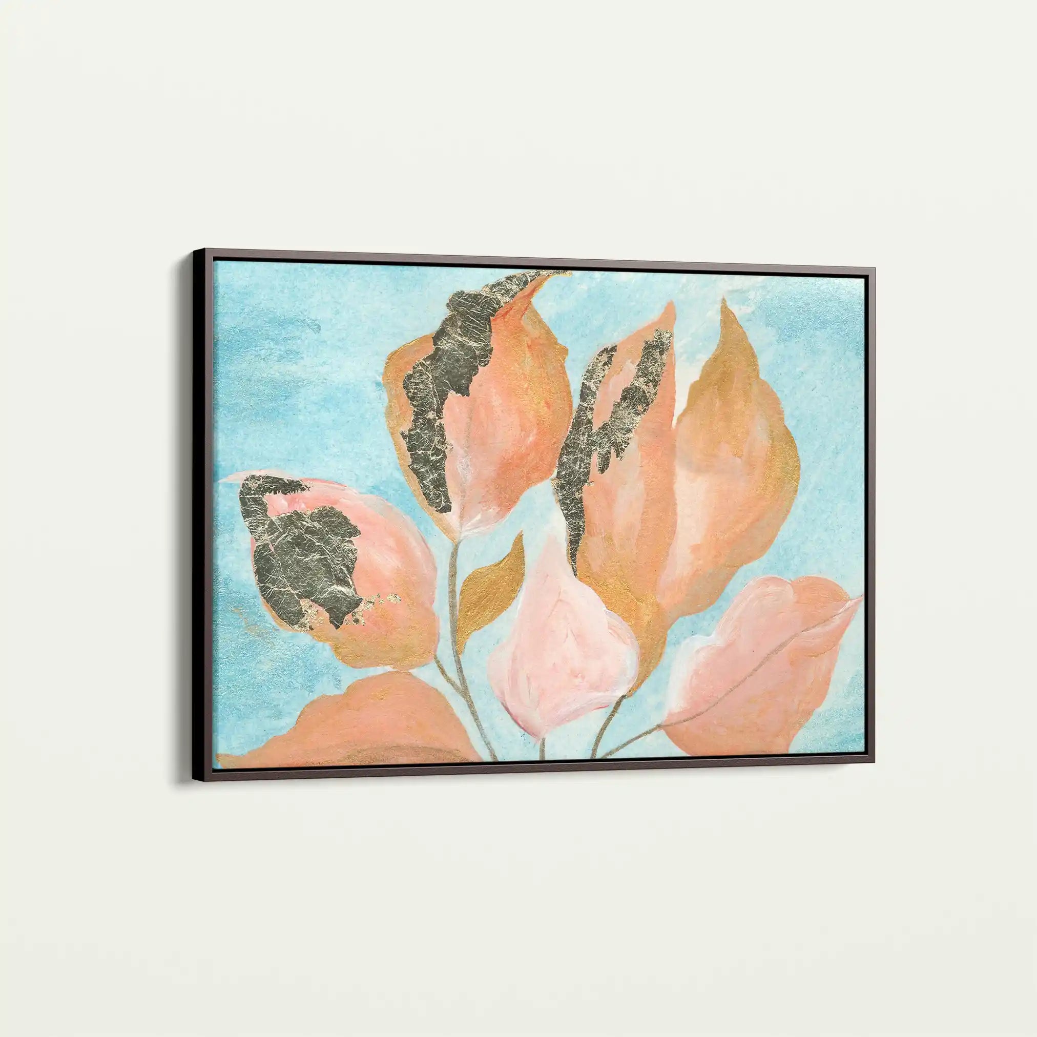 Floral Canvas Wall Art WAD536-F 90 x 60 cm / Stretched on hidden frame