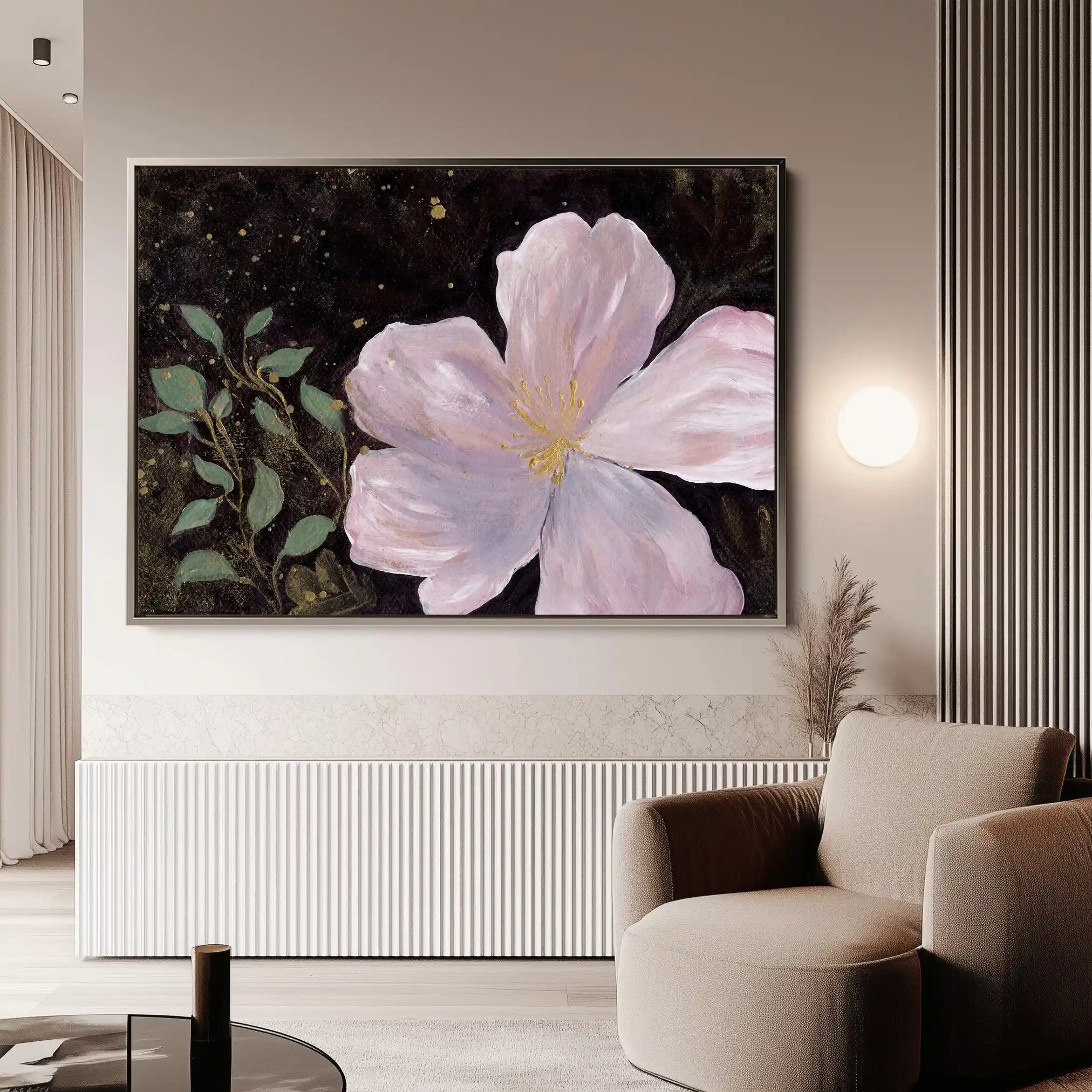 Floral Canvas Wall Art WAD541-F 90 x 60 cm / Stretched on hidden frame