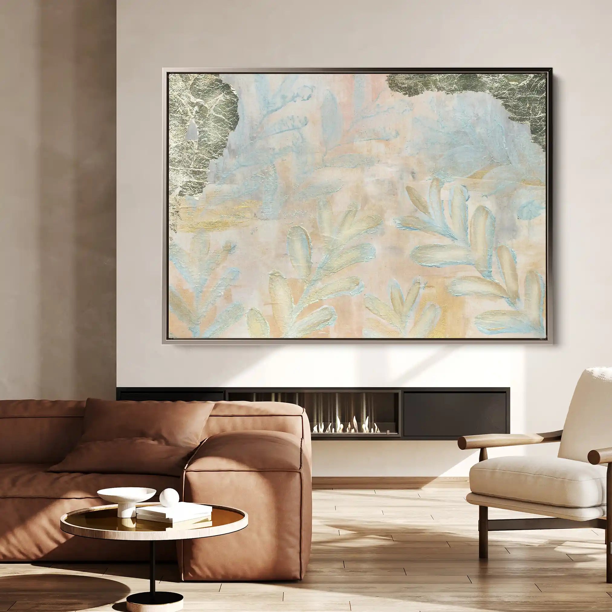 Floral Canvas Wall Art WAD542-F 90 x 60 cm / Stretched on hidden frame