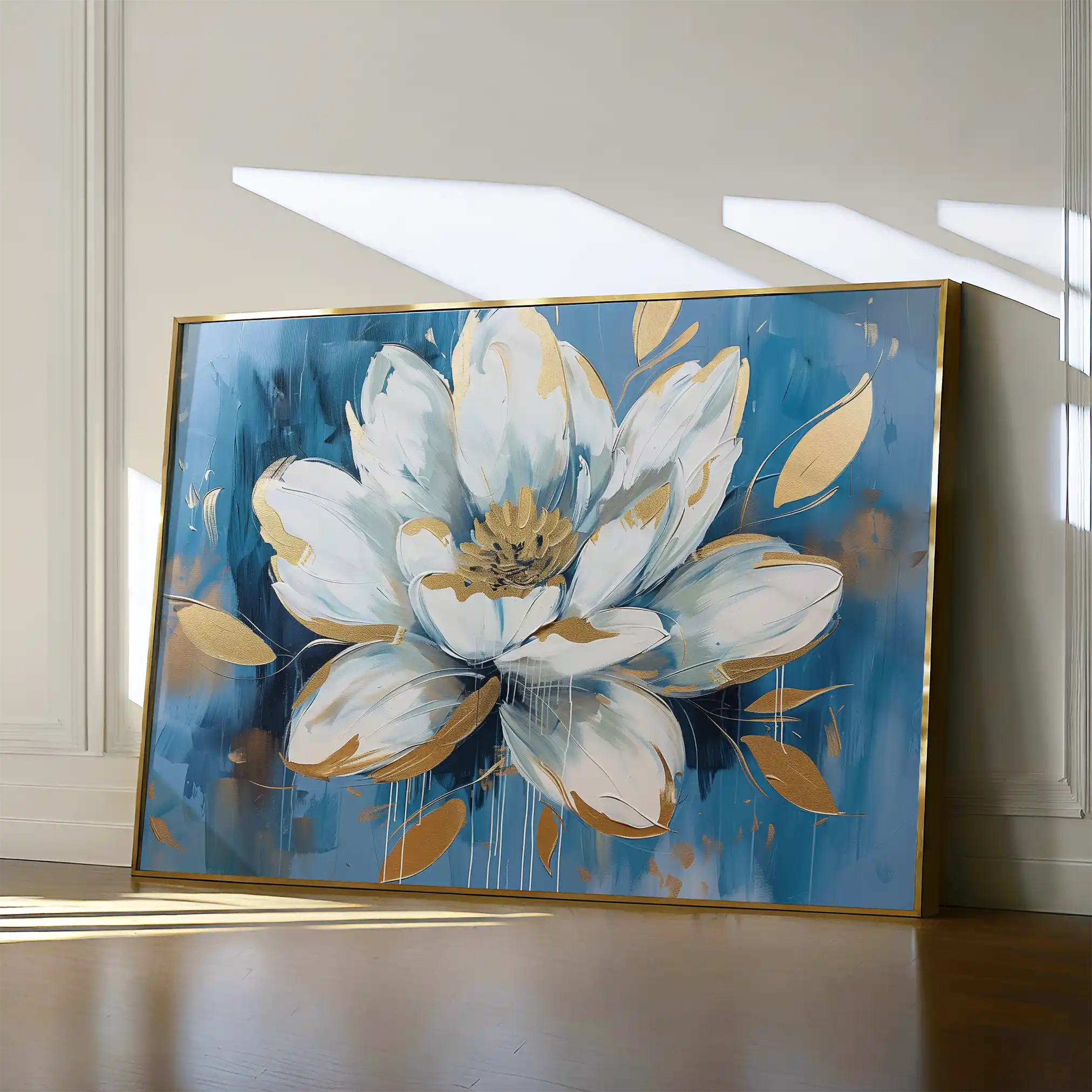 Floral Canvas Wall Art WAD544-F 90 x 60 cm / Stretched on hidden frame