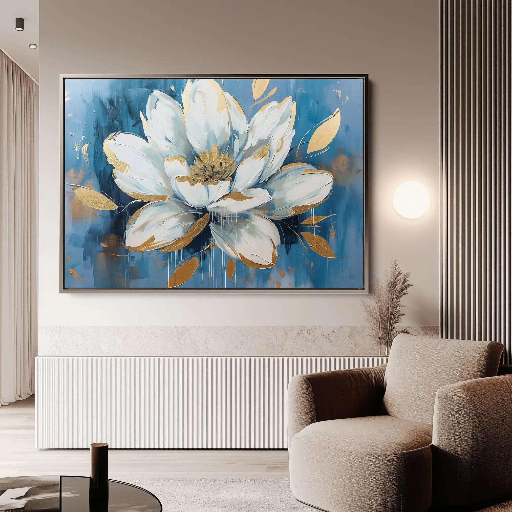 Floral Canvas Wall Art WAD544-F 90 x 60 cm / Stretched on hidden frame