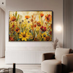 Floral Canvas Wall Art WAD545-F 90 x 60 cm / Stretched on hidden frame