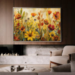 Floral Canvas Wall Art WAD545-F 90 x 60 cm / Stretched on hidden frame