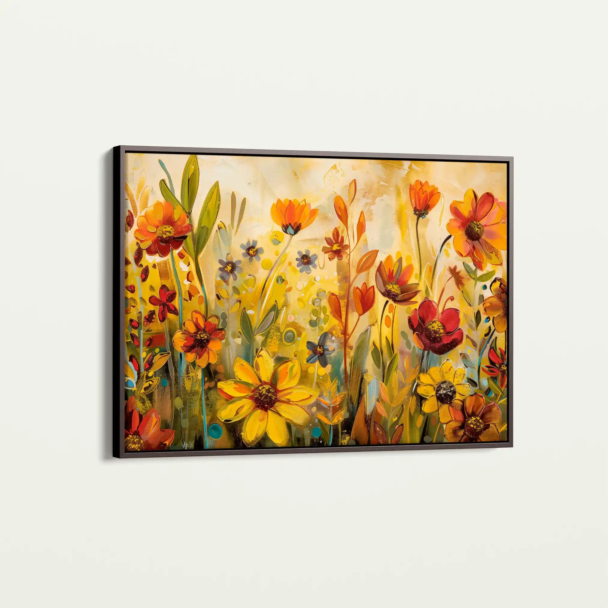 Floral Canvas Wall Art WAD545-F 90 x 60 cm / Stretched on hidden frame