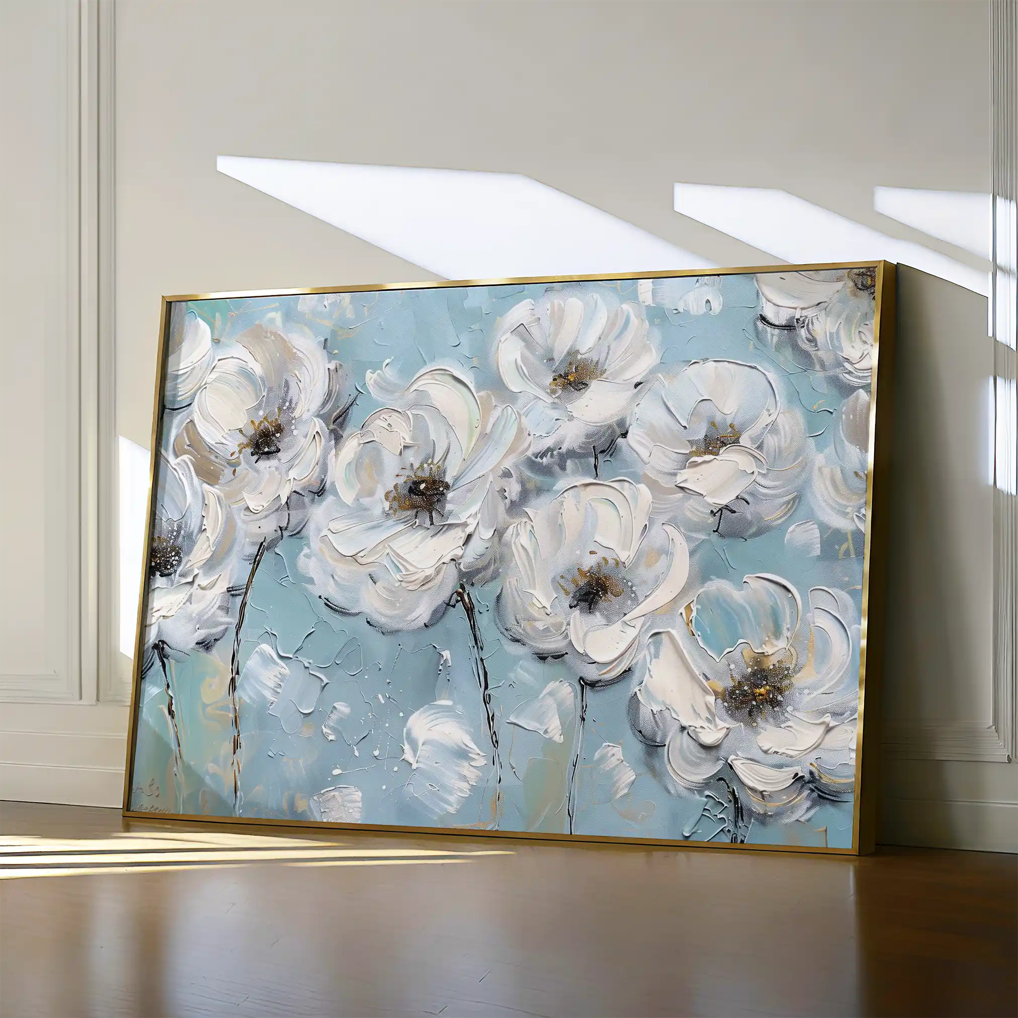 Floral Canvas Wall Art WAD549-F 90 x 60 cm / Stretched on hidden frame
