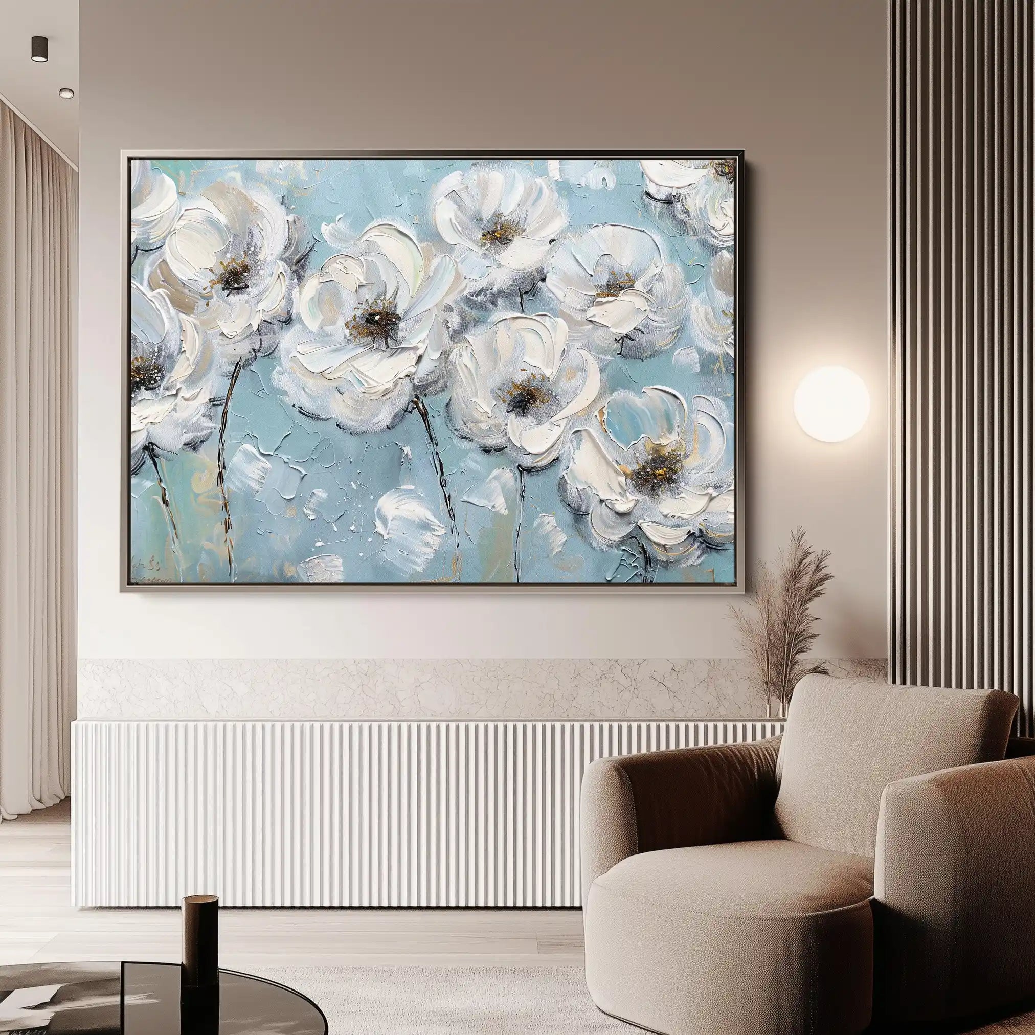 Floral Canvas Wall Art WAD549-F 90 x 60 cm / Stretched on hidden frame