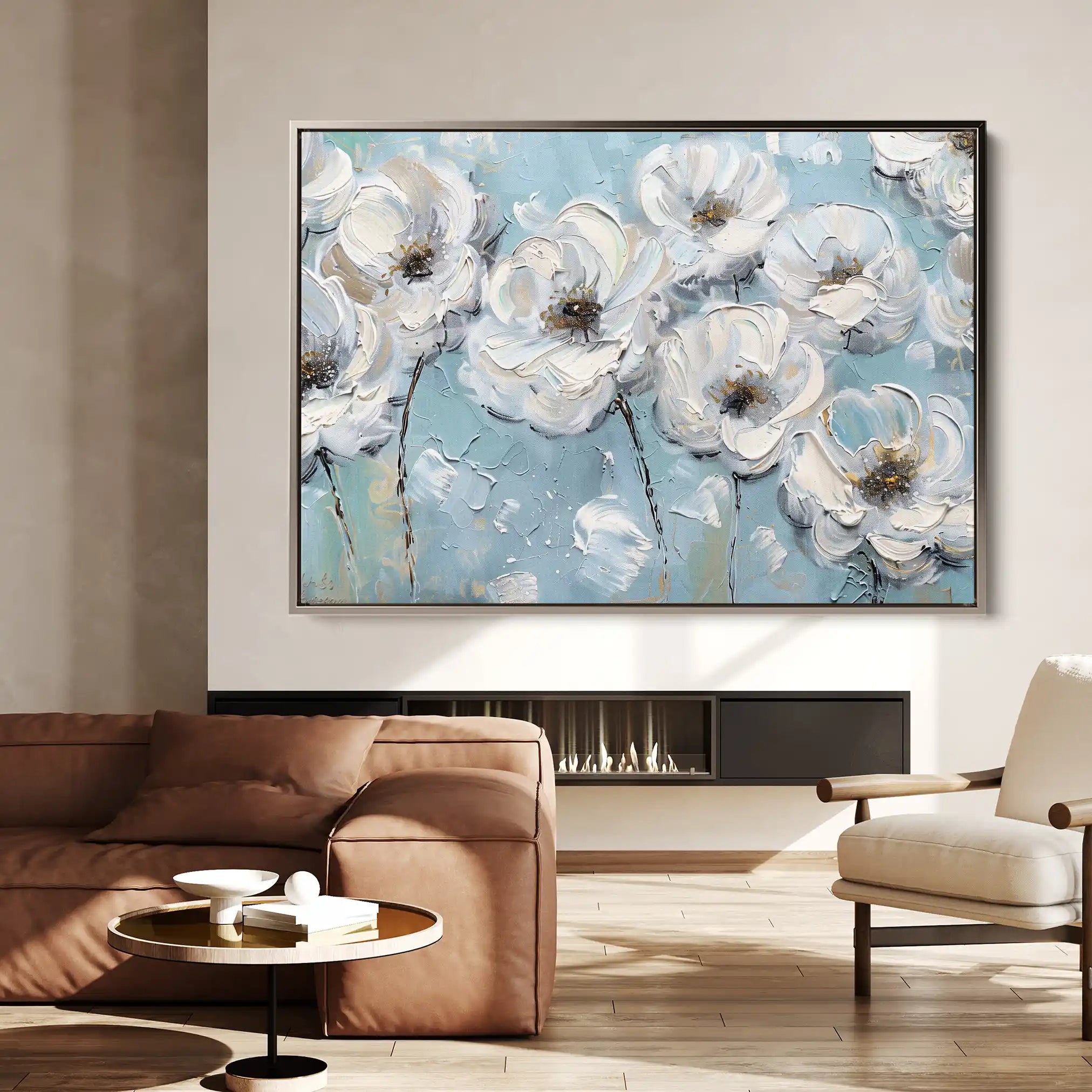 Floral Canvas Wall Art WAD549-F 90 x 60 cm / Stretched on hidden frame