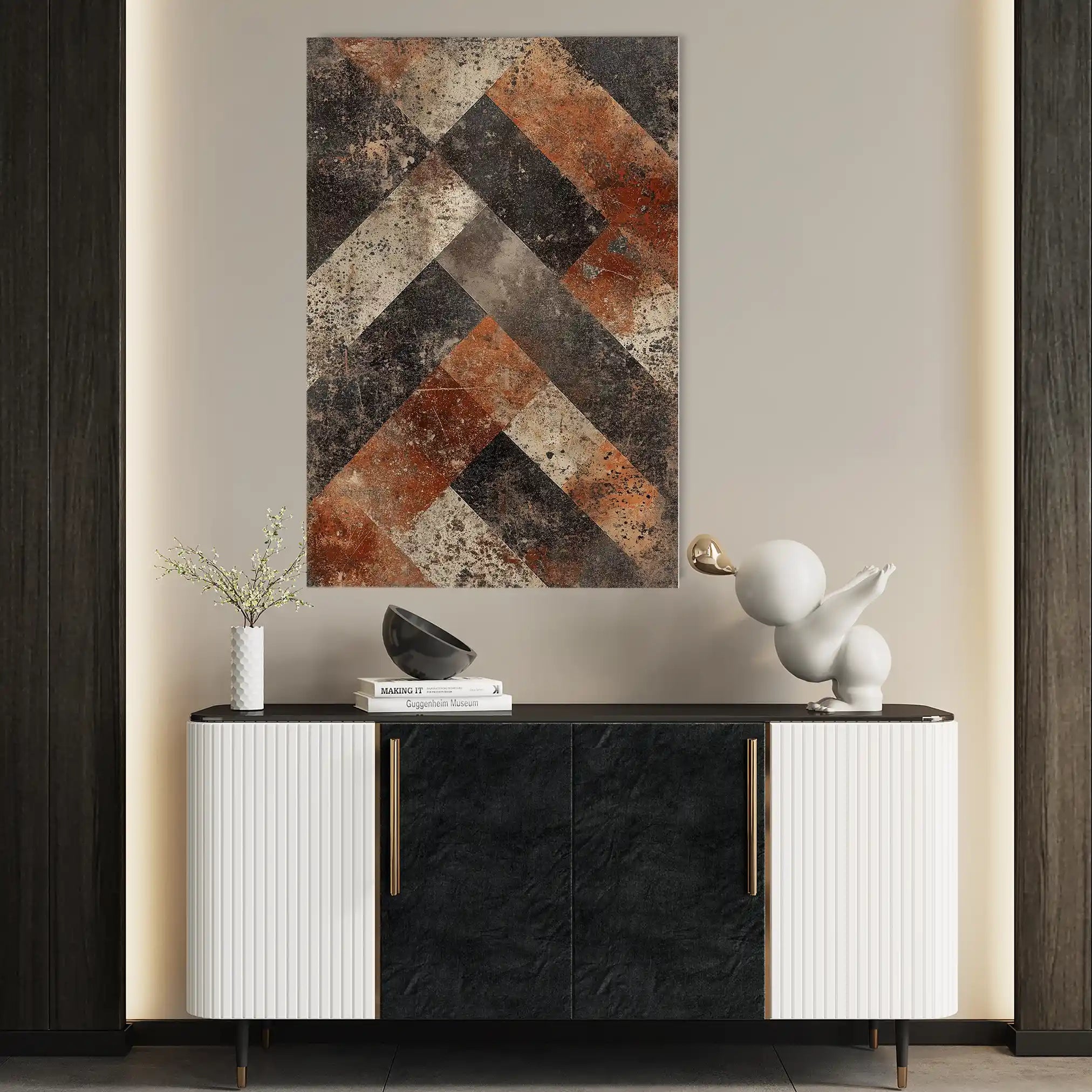 Abstract 550 Canvas Art 60 x 40 cm / Stretched on hidden frame