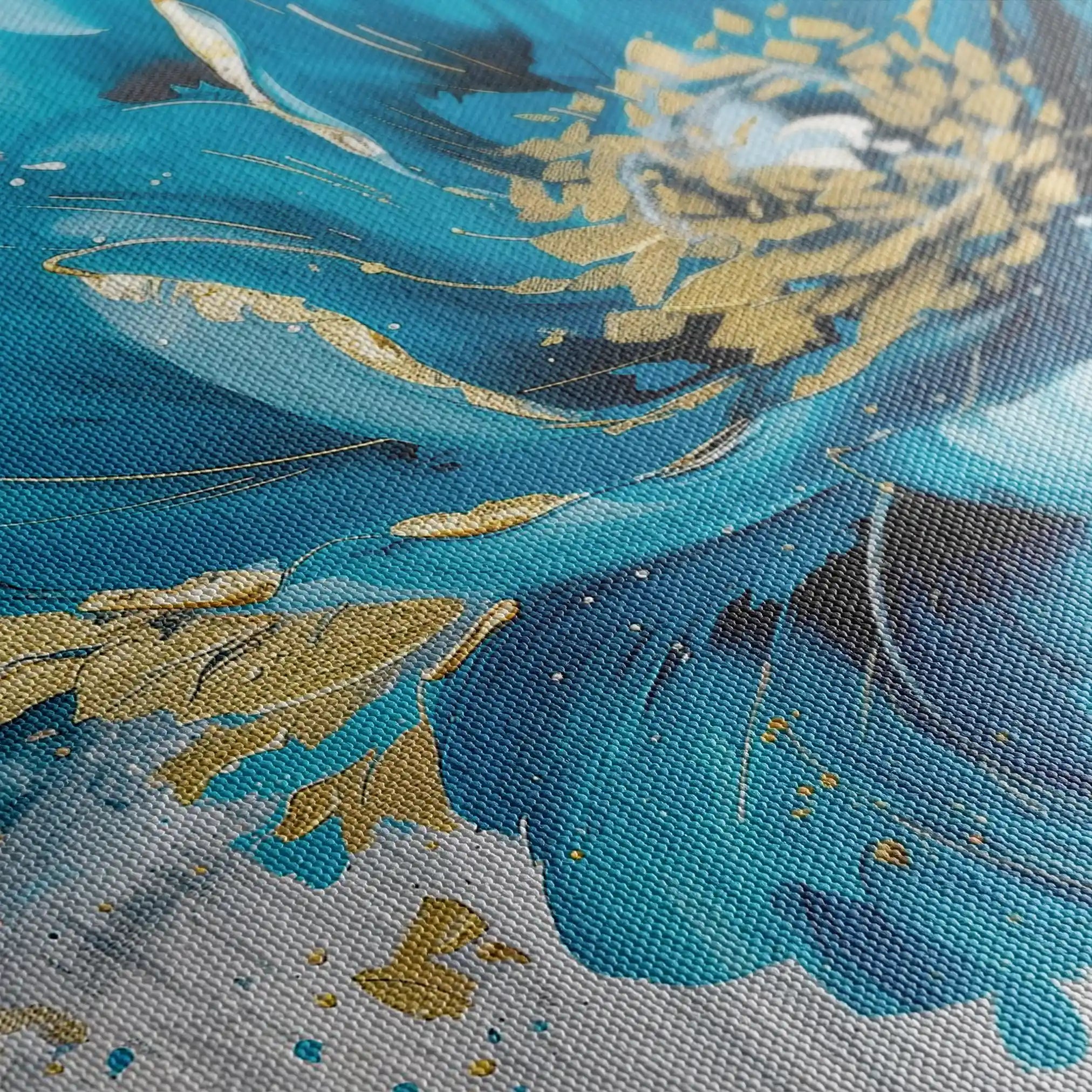 Floral Canvas Wall Art WAD551-F 90 x 60 cm / Stretched on hidden frame