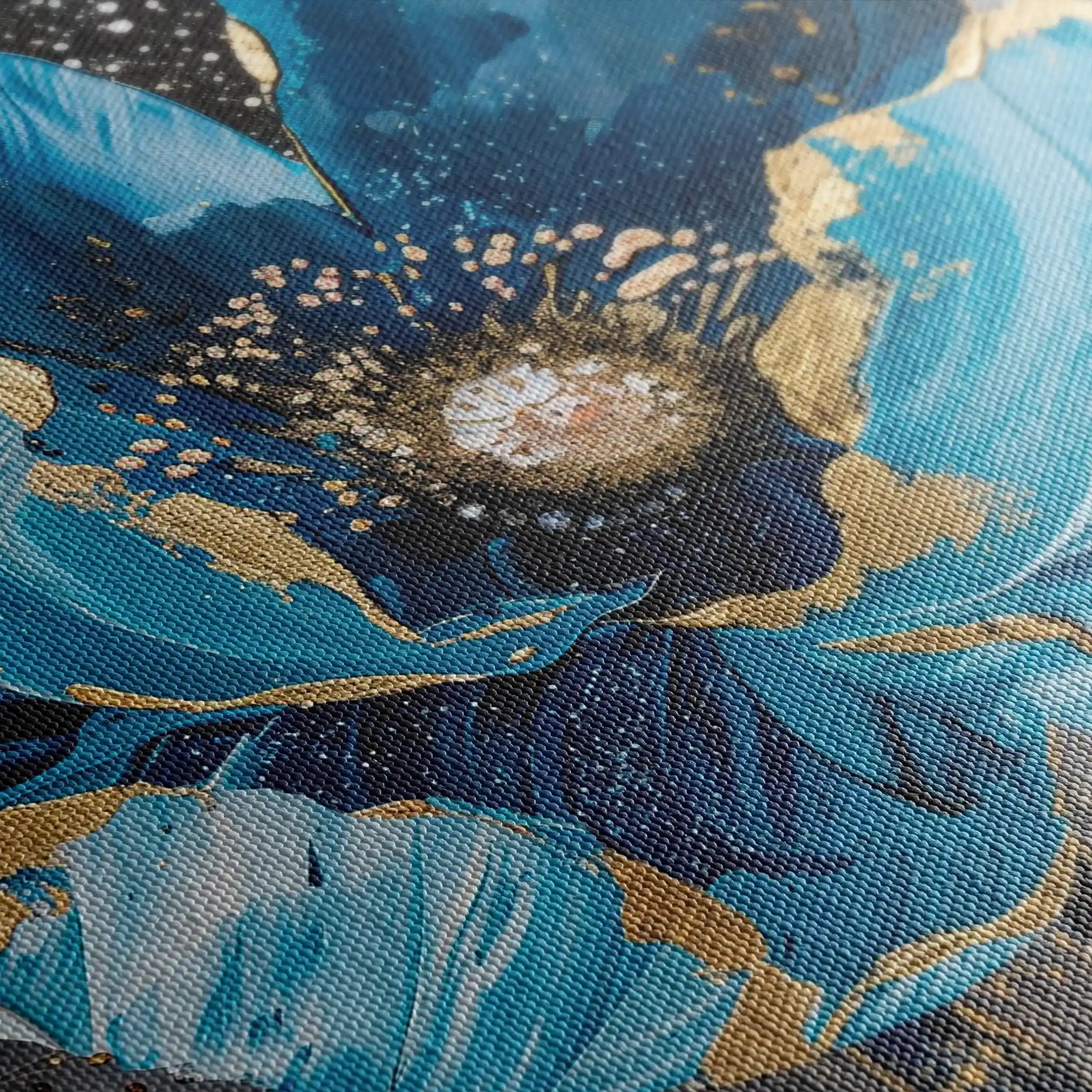 Floral Canvas Wall Art WAD552-F 90 x 60 cm / Stretched on hidden frame