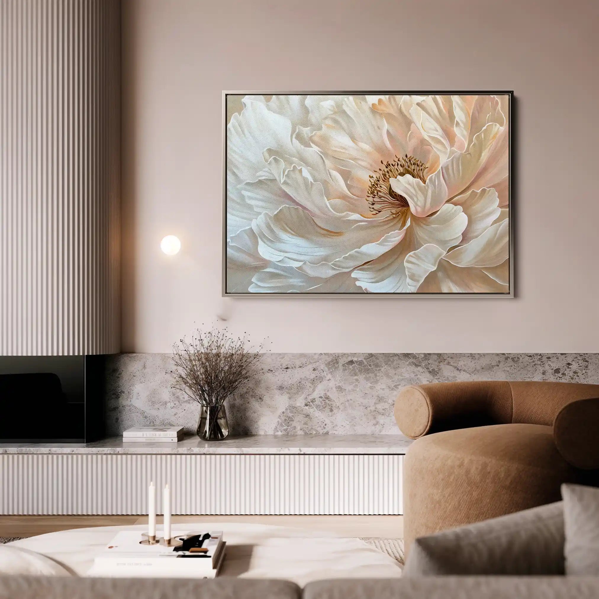 Floral Canvas Wall Art WAD554-F 90 x 60 cm / Stretched on hidden frame