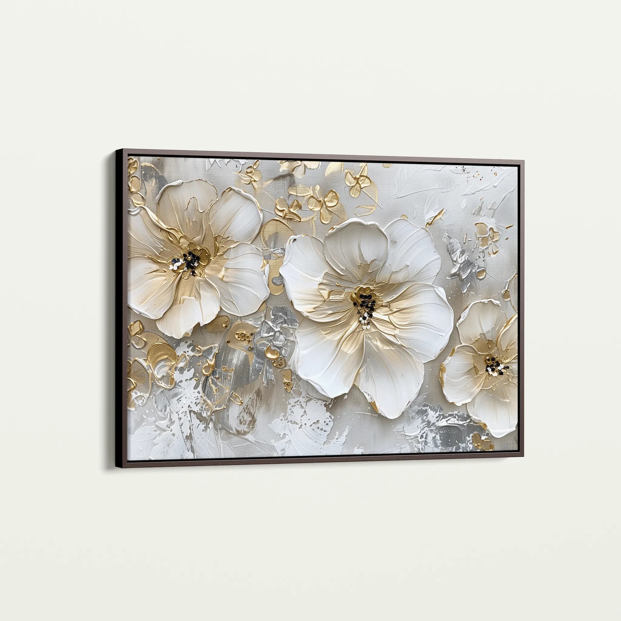 Floral Canvas Wall Art WAD555-F 90 x 60 cm / Stretched on hidden frame