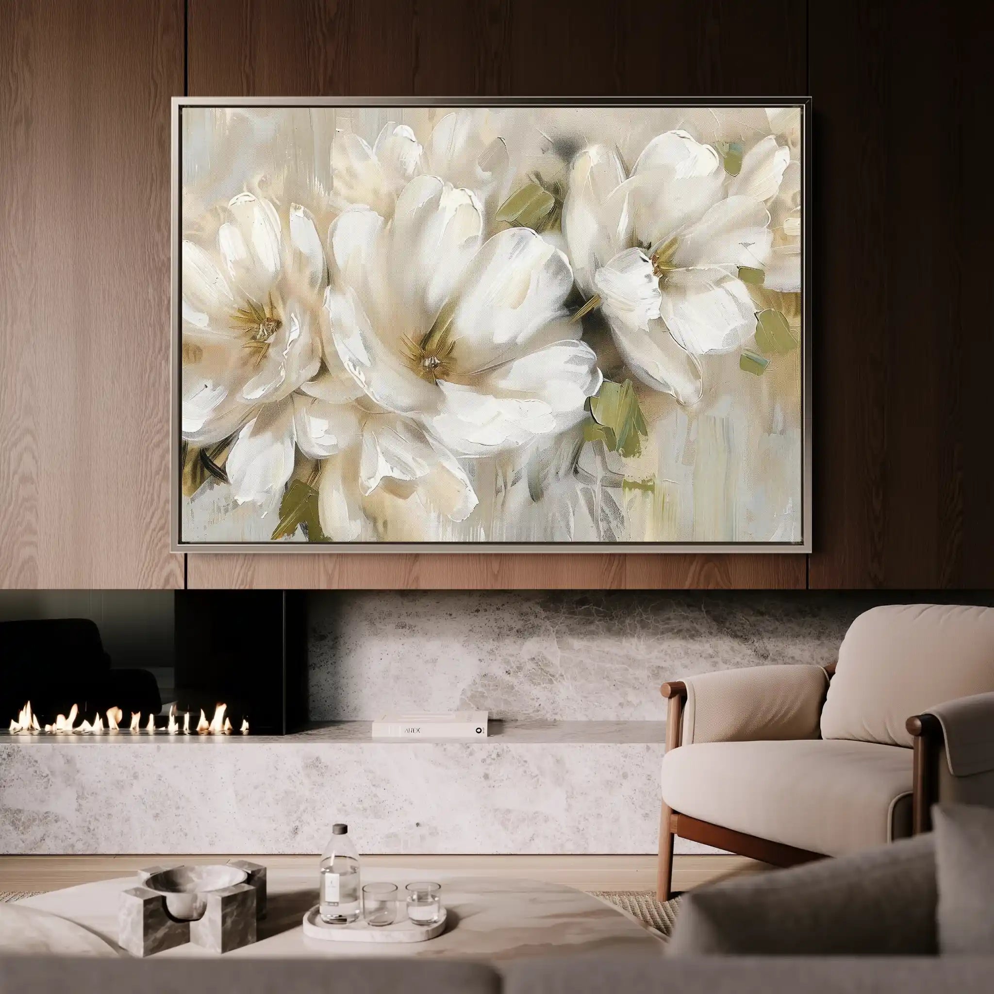 Floral Canvas Wall Art WAD558-F 90 x 60 cm / Stretched on hidden frame