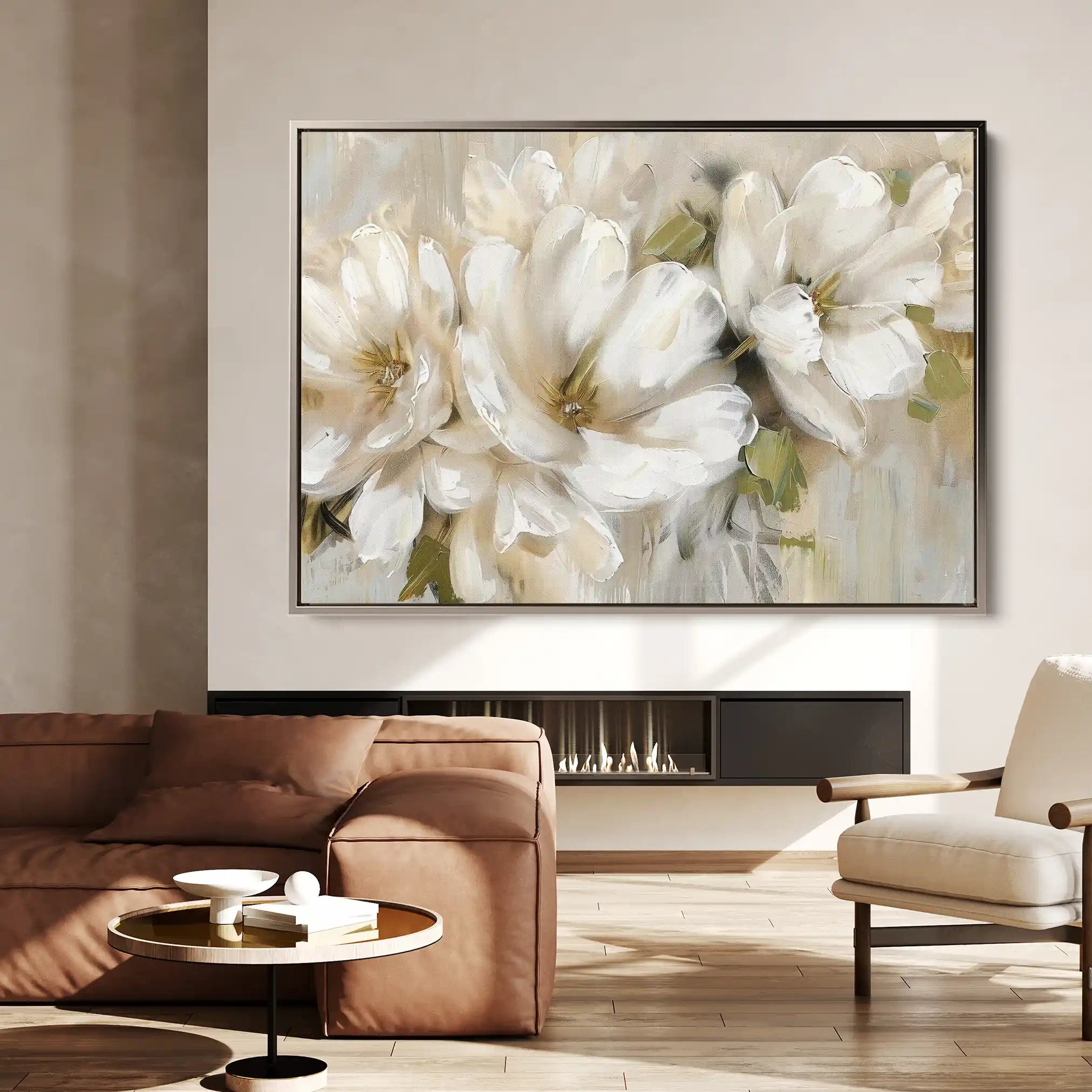 Floral Canvas Wall Art WAD558-F 90 x 60 cm / Stretched on hidden frame