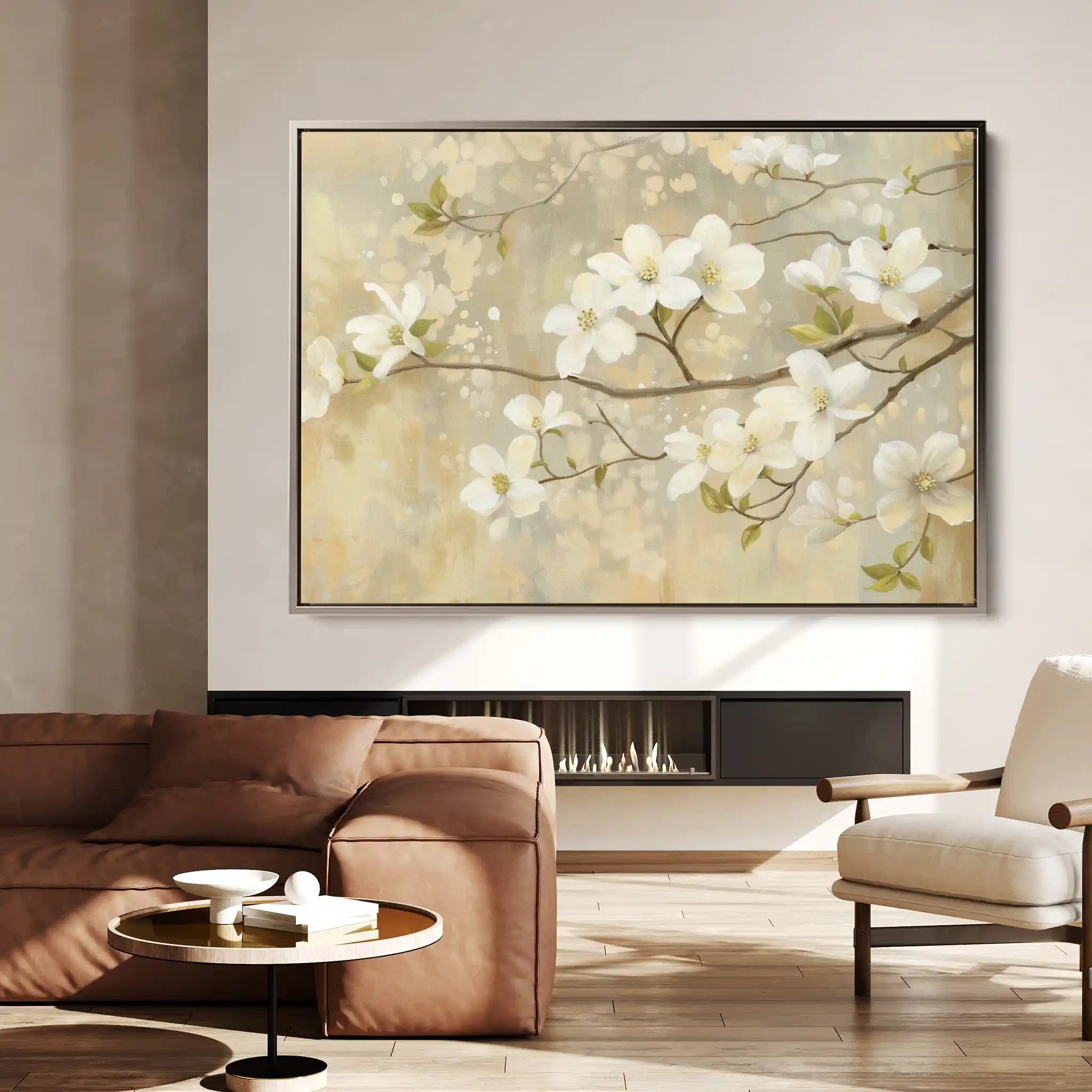 Floral Canvas Wall Art WAD559-F 90 x 60 cm / Stretched on hidden frame