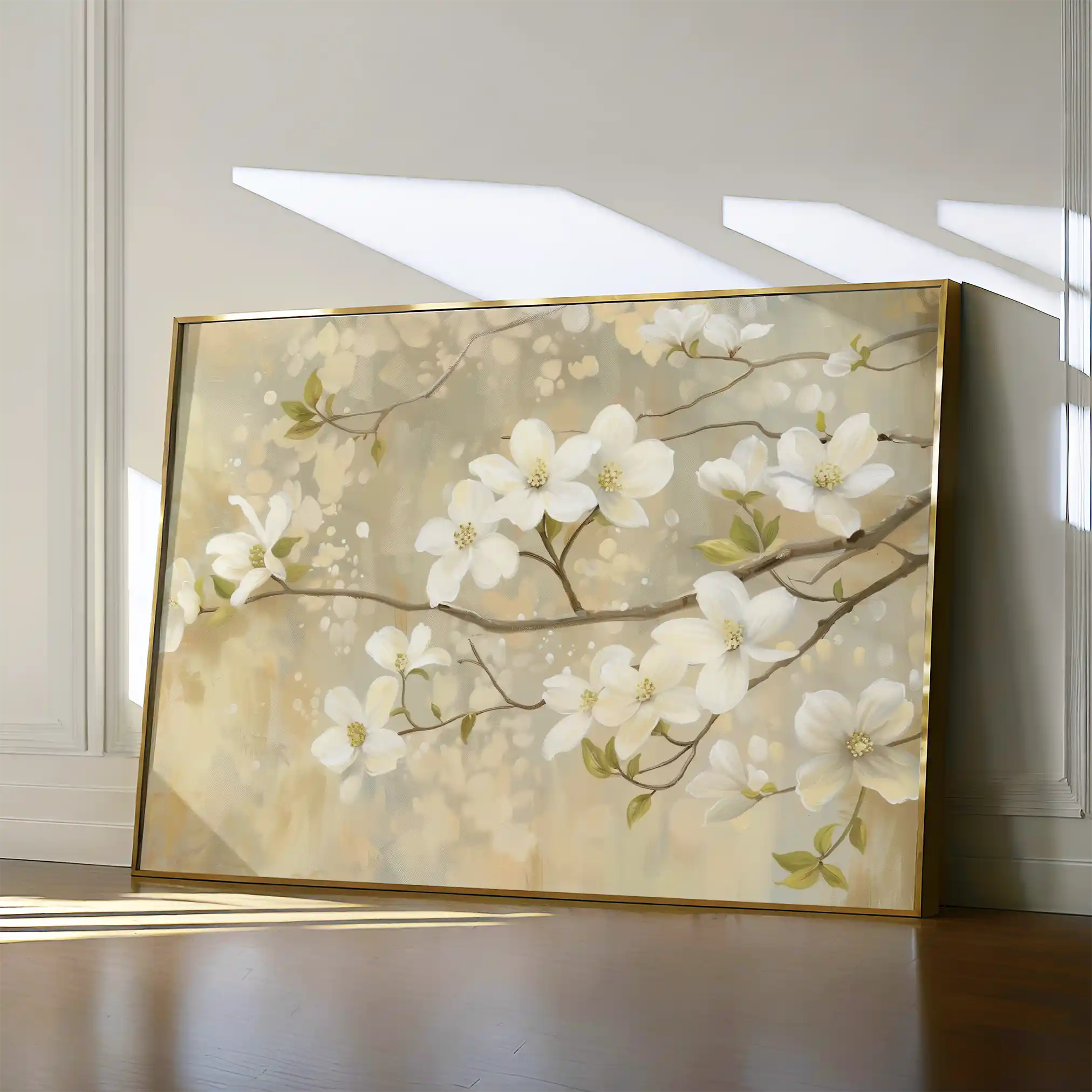 Floral Canvas Wall Art WAD559-F 90 x 60 cm / Stretched on hidden frame