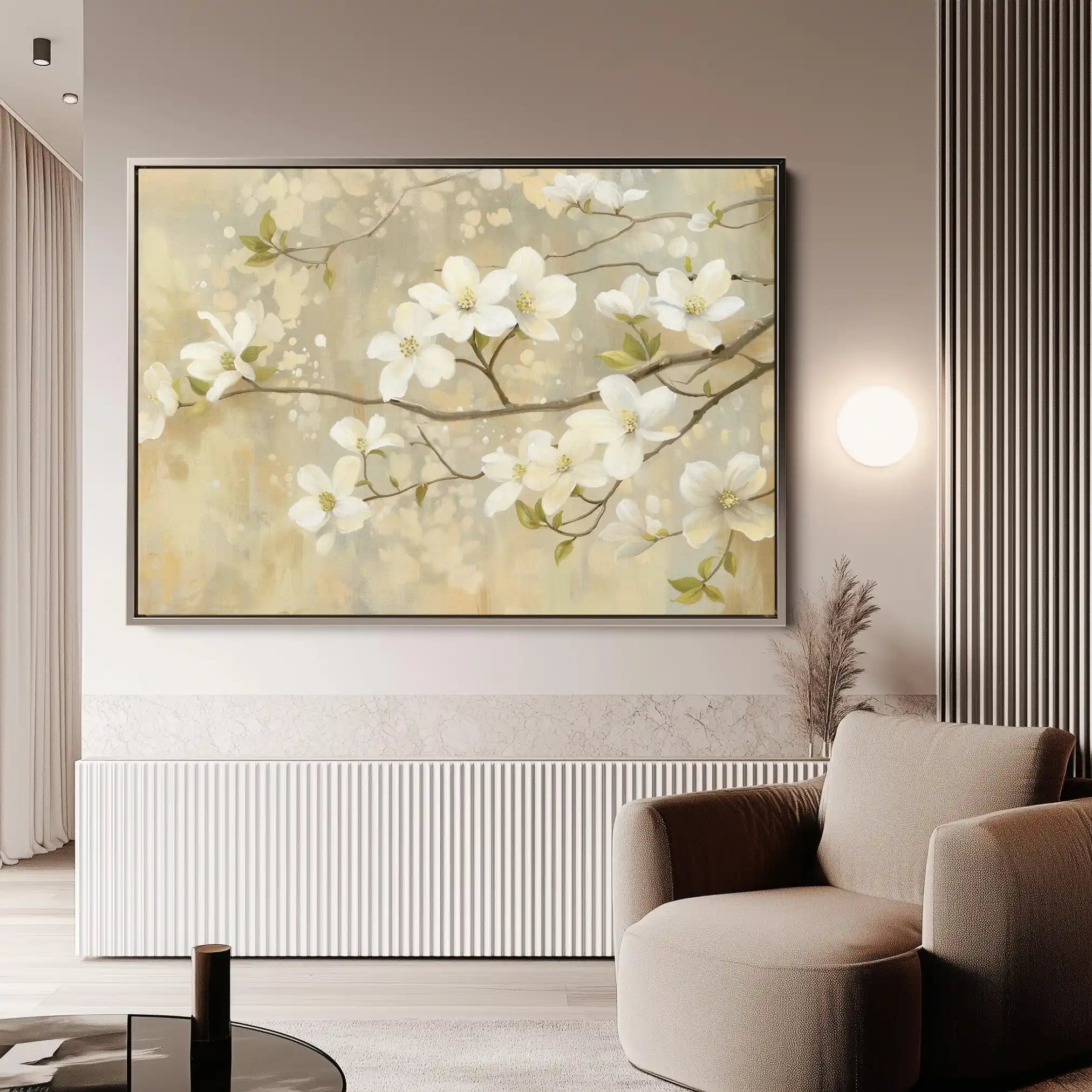 Floral Canvas Wall Art WAD559-F 90 x 60 cm / Stretched on hidden frame