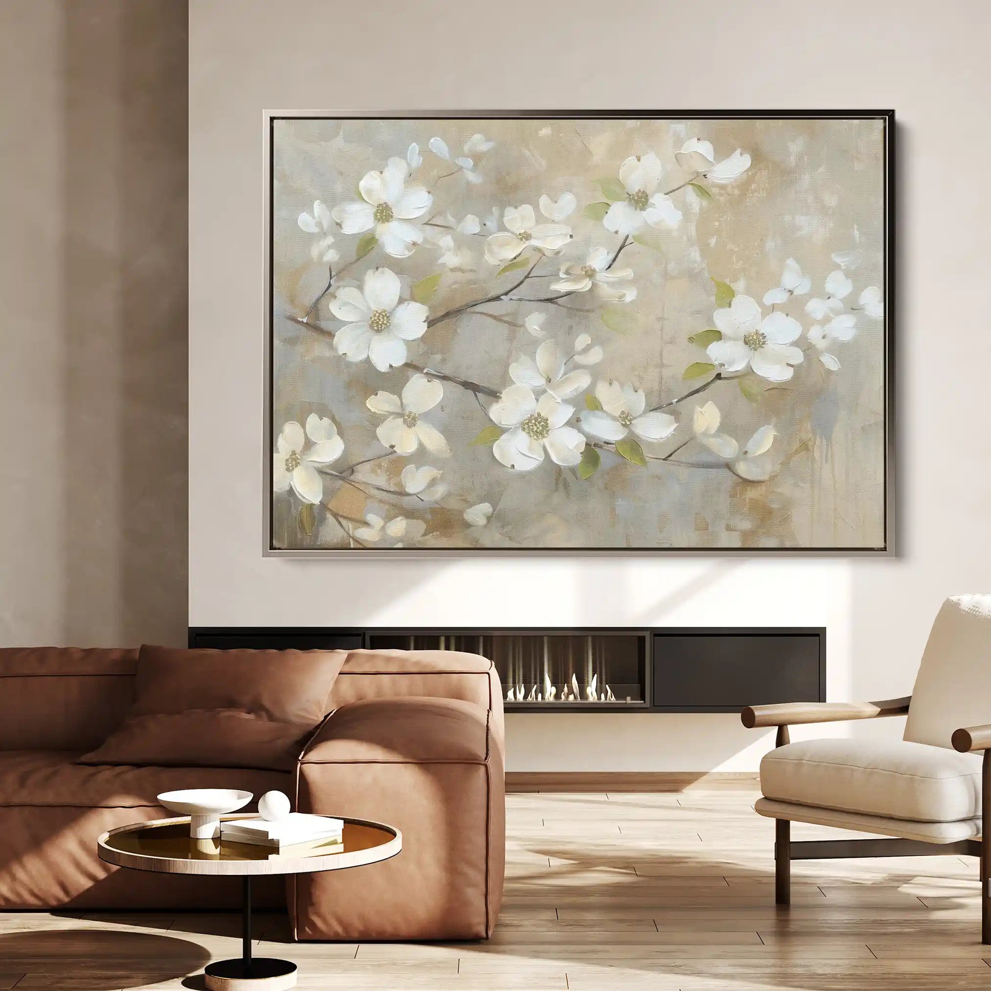 Floral Canvas Wall Art WAD560-F 90 x 60 cm / Stretched on hidden frame