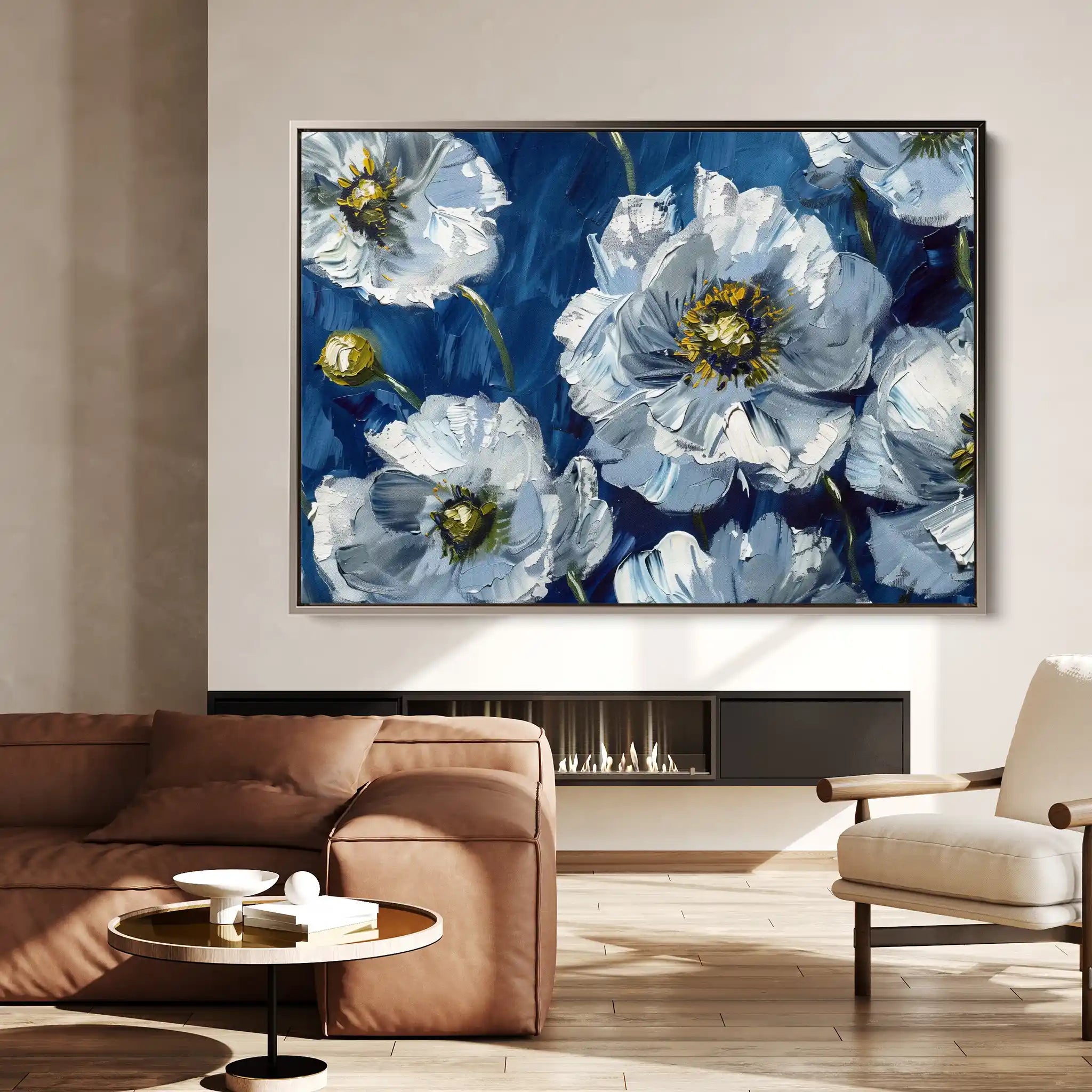 Floral Canvas Wall Art WAD562-F 90 x 60 cm / Stretched on hidden frame