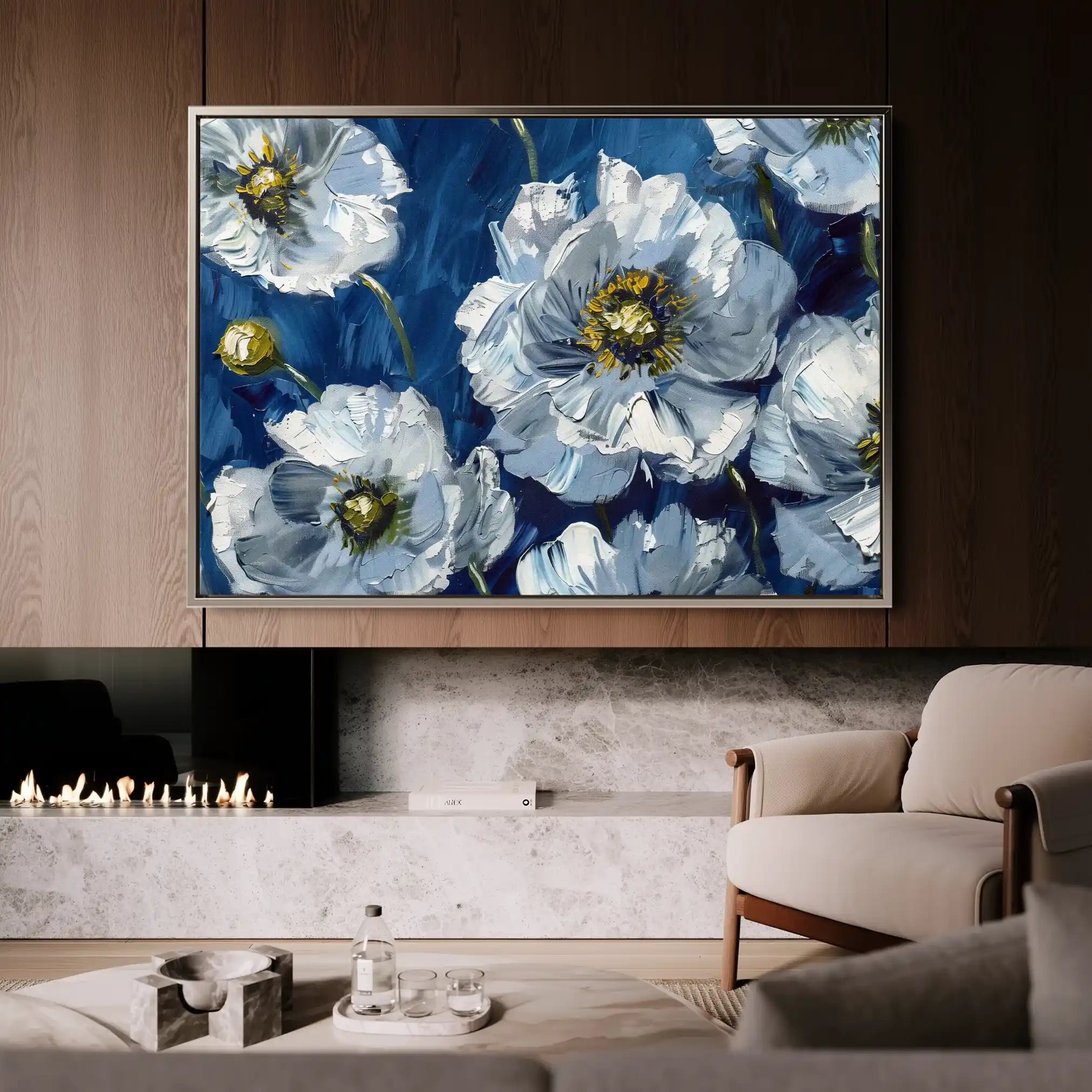 Floral Canvas Wall Art WAD562-F 90 x 60 cm / Stretched on hidden frame