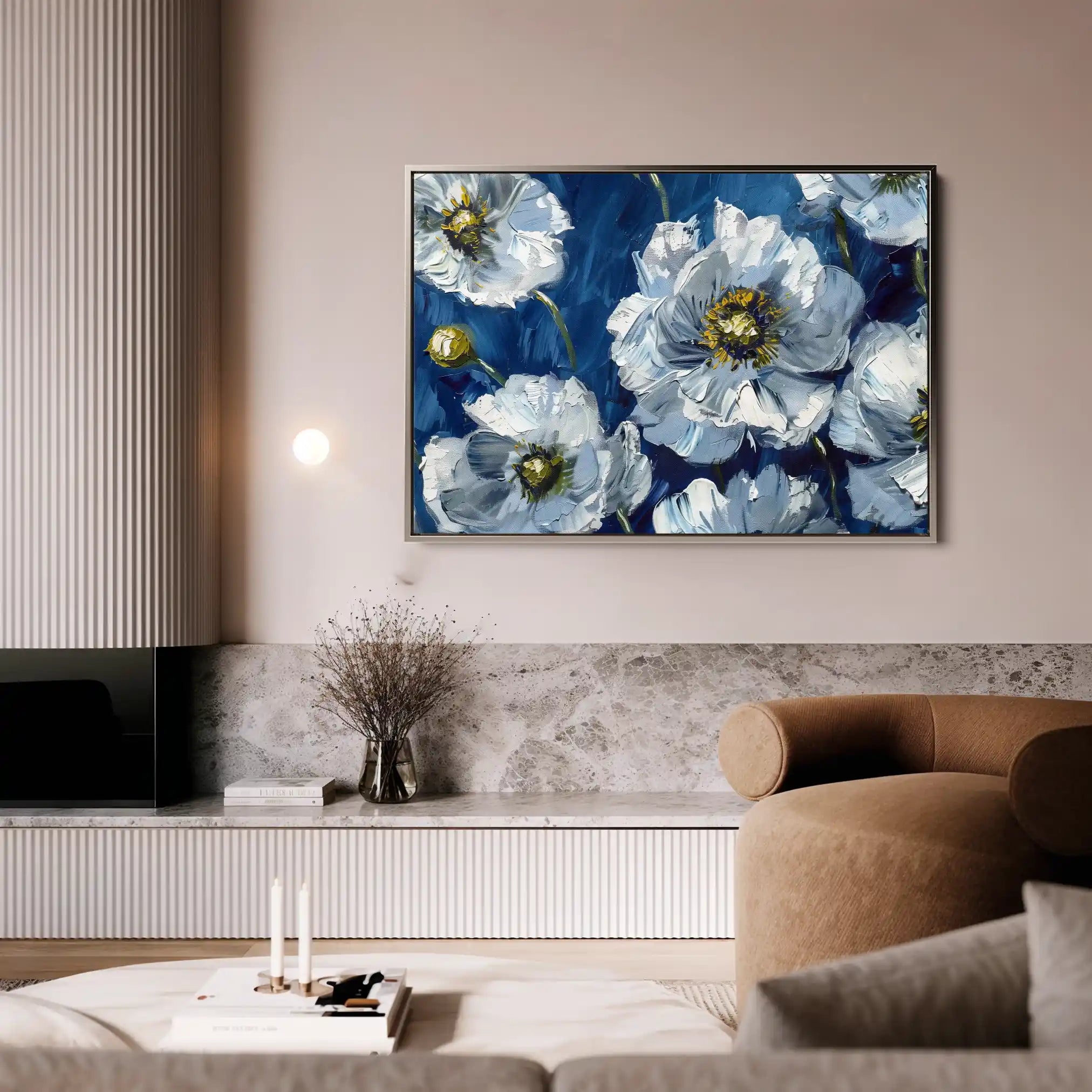 Floral Canvas Wall Art WAD562-F 90 x 60 cm / Stretched on hidden frame