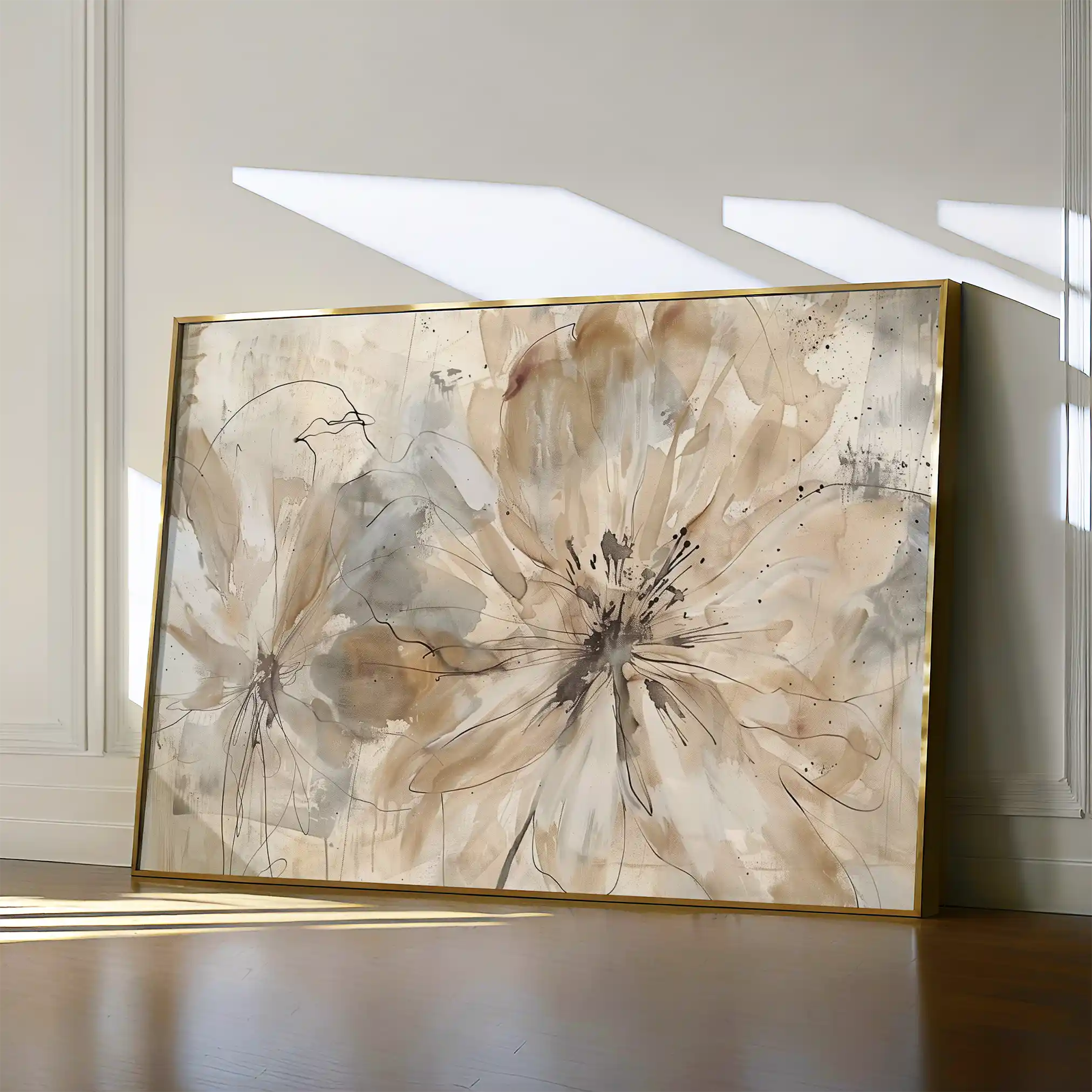 Floral Canvas Wall Art WAD563-F 90 x 60 cm / Stretched on hidden frame