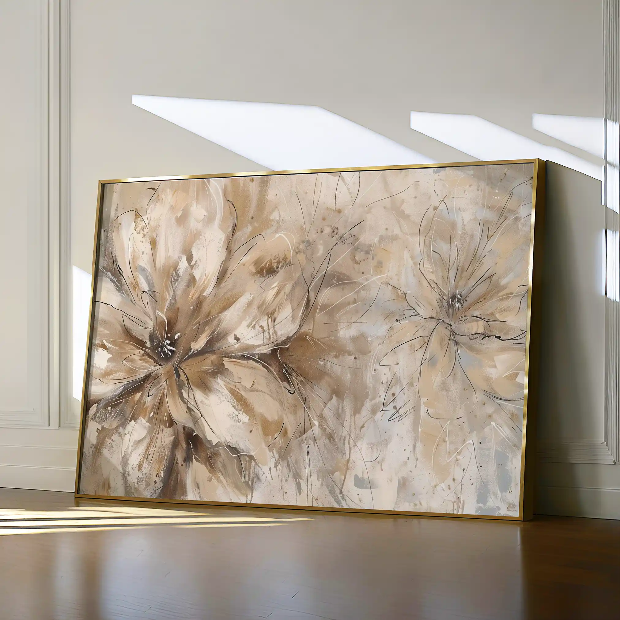 Floral Canvas Wall Art WAD564-F 90 x 60 cm / Stretched on hidden frame