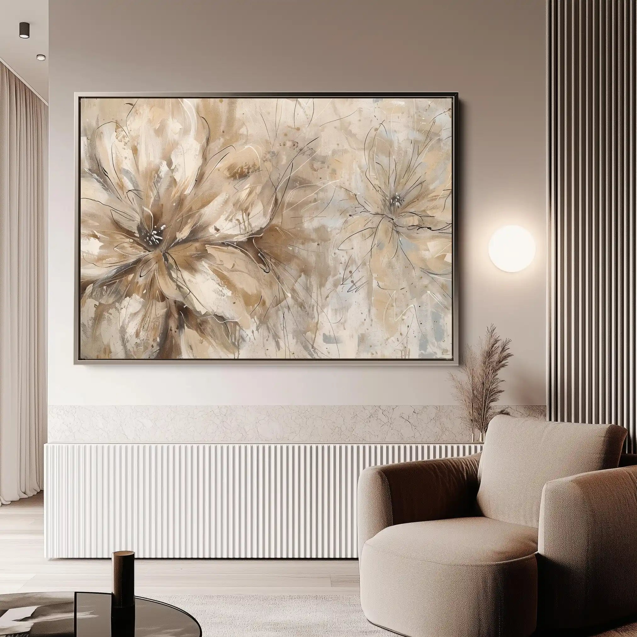 Floral Canvas Wall Art WAD564-F 90 x 60 cm / Stretched on hidden frame
