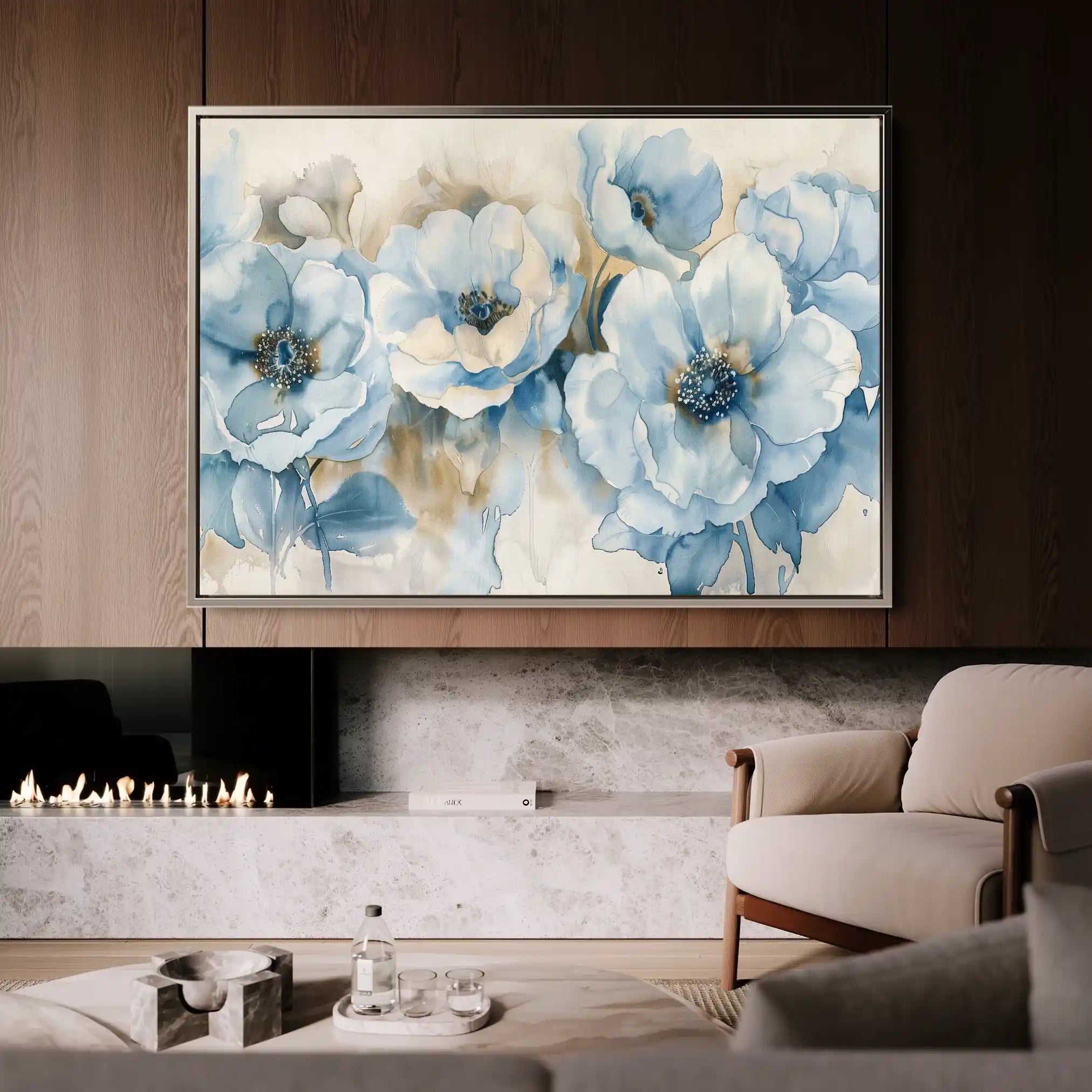 Floral Canvas Wall Art WAD565-F 90 x 60 cm / Stretched on hidden frame
