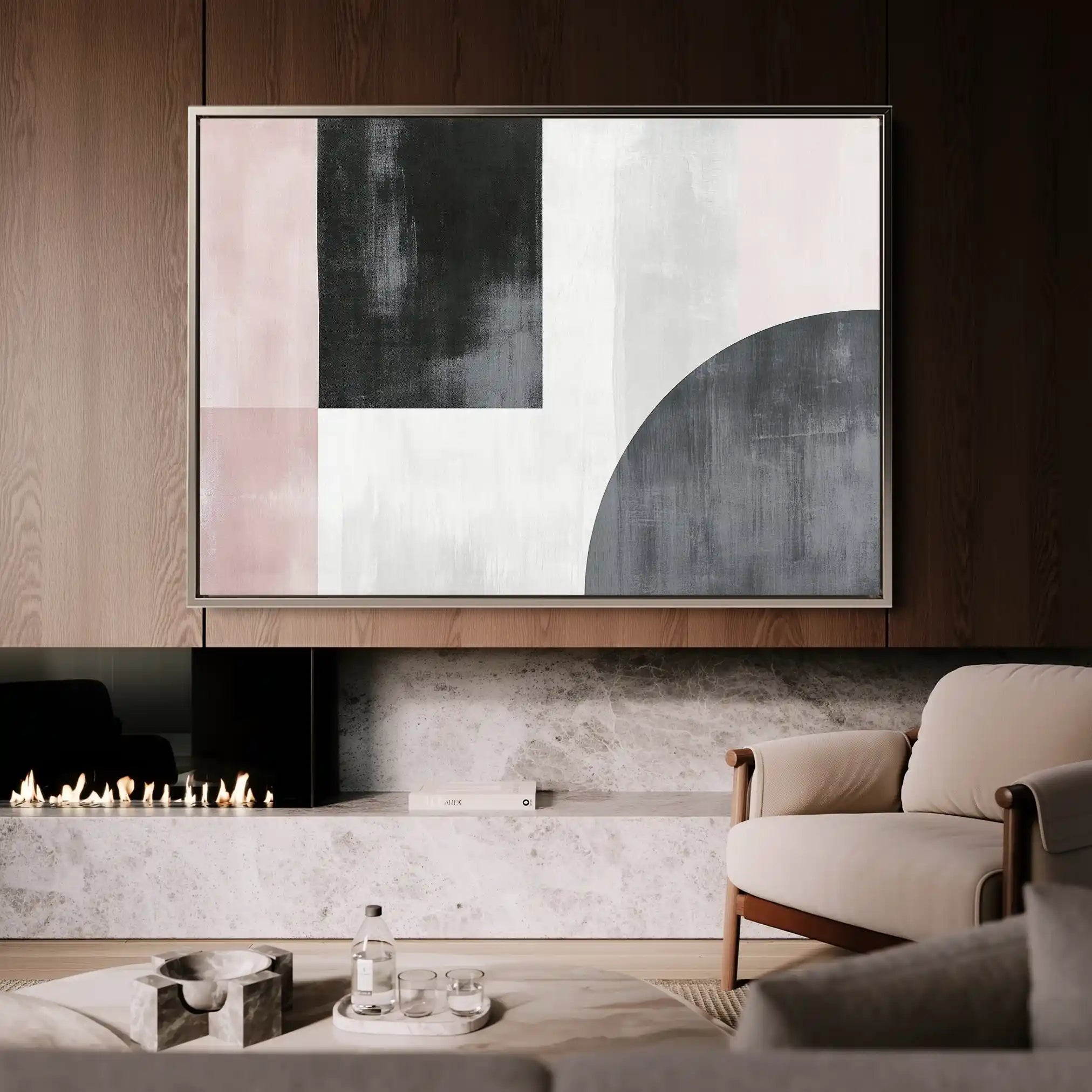 Abstract 566 Canvas Art 60 x 40 cm / Stretched on hidden frame